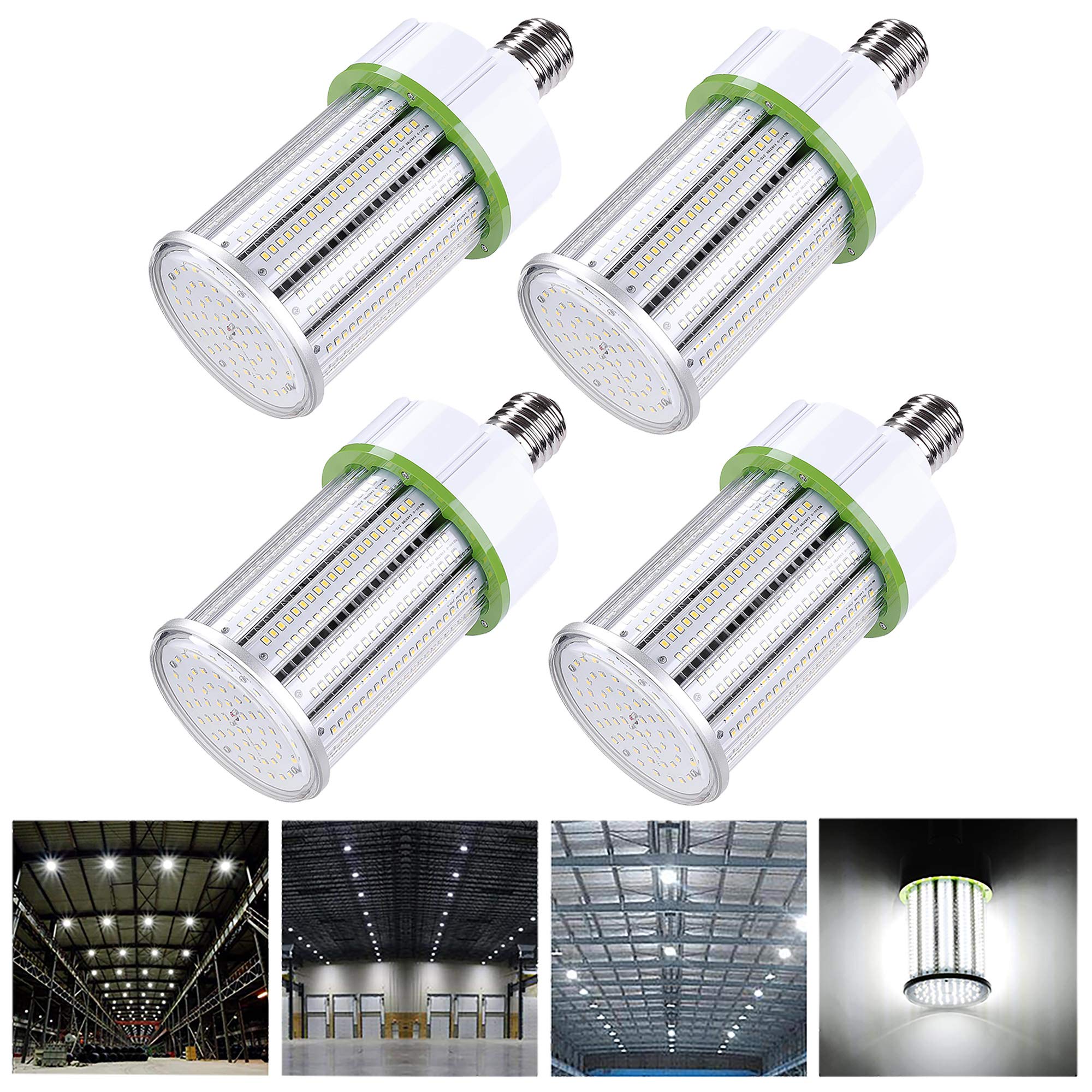 Yescom LED Corn Light Cob Bulb Daylight for Warehouse Factory Mall Garage Parking Lot High Bay Lamp Replacement — view 2