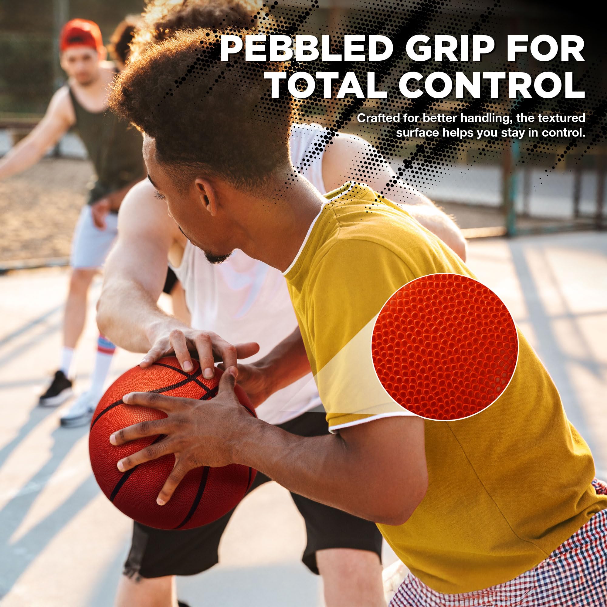 Lifeworks Rubber Basketball - Made for Indoor and Outdoor Games - Sold Deflated (Pump NOT Included)