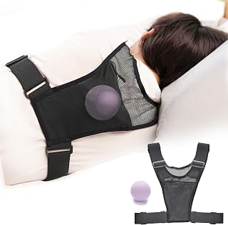 Schnarchstopper Weste | Anti Schnarch Schlaftrainer für Seitenschläfer | Mit Ball zur Vermeidung von Rückenschlaf | Apnoe Schlaf Gerät | Leicht, Verstellbar | Sleep Position Trainer