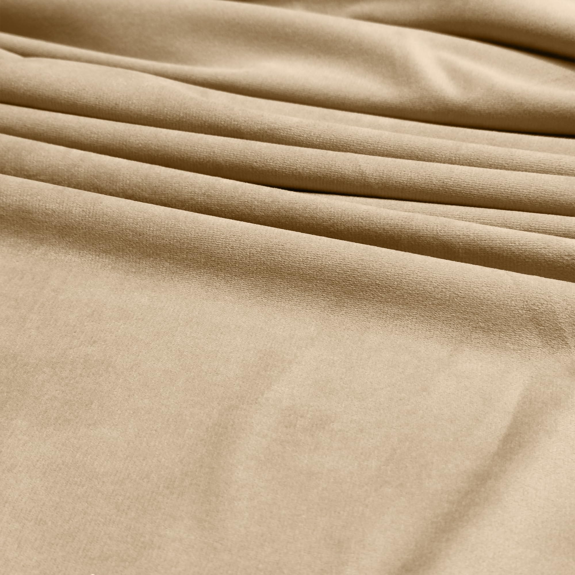 Luxury Velvet Upholstery Fabric – Soft Sheen 100% Polyester, 225 GSM Knitted Backed – Cloud Cream – 2 Metre (200cm x 148cm)