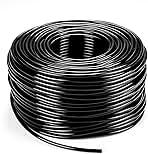 Bonviee 200ft 1/4 inch Drip Irrigation Tubing Blank Distribution Hose Garden Watering Tube Line for Drip Irrigation System