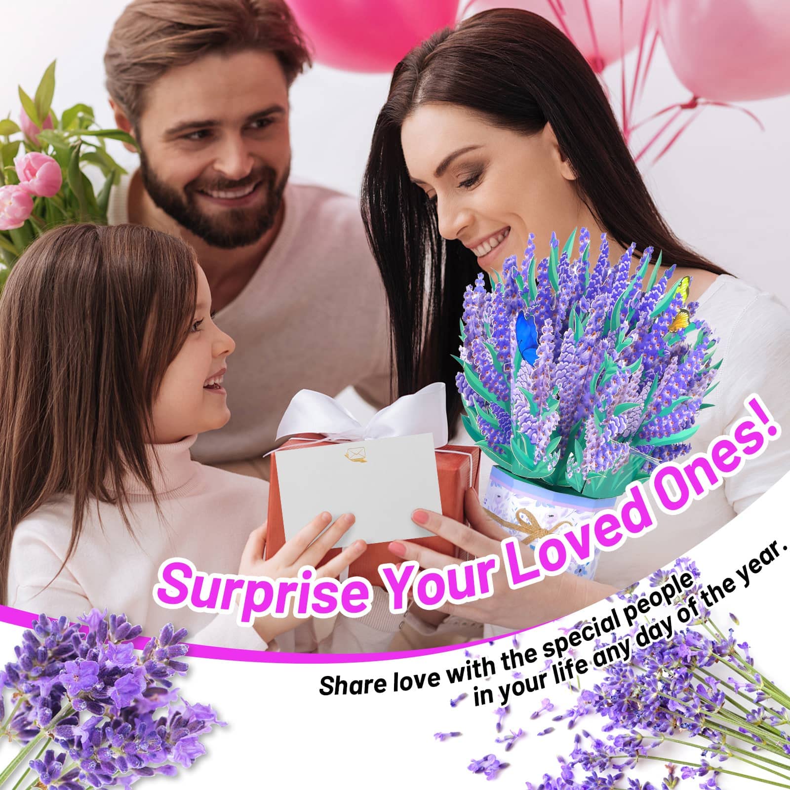 Forever Flower Bouquet Card - Image 2