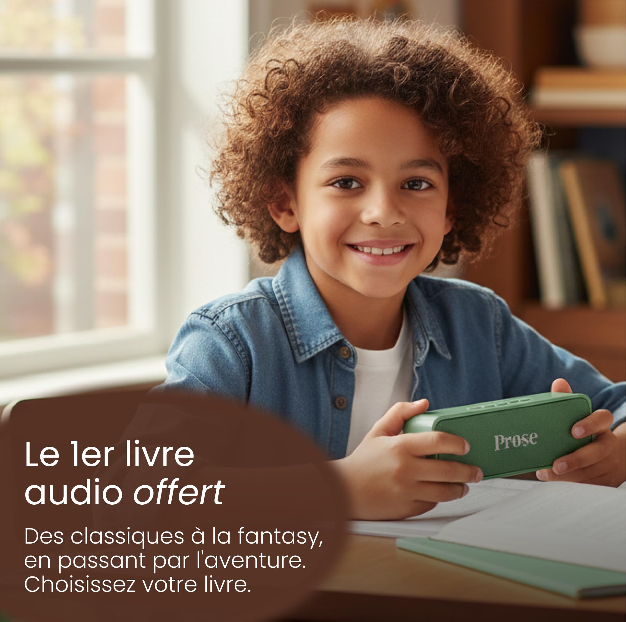 Prose Boite à histoires 7-14 ans Sans Smartphone ni Écran Adapté Dyslexie et Difficultés de Lecture Programme primaire et collège Classiques Aventures Fantasy 1 Livre Offert
