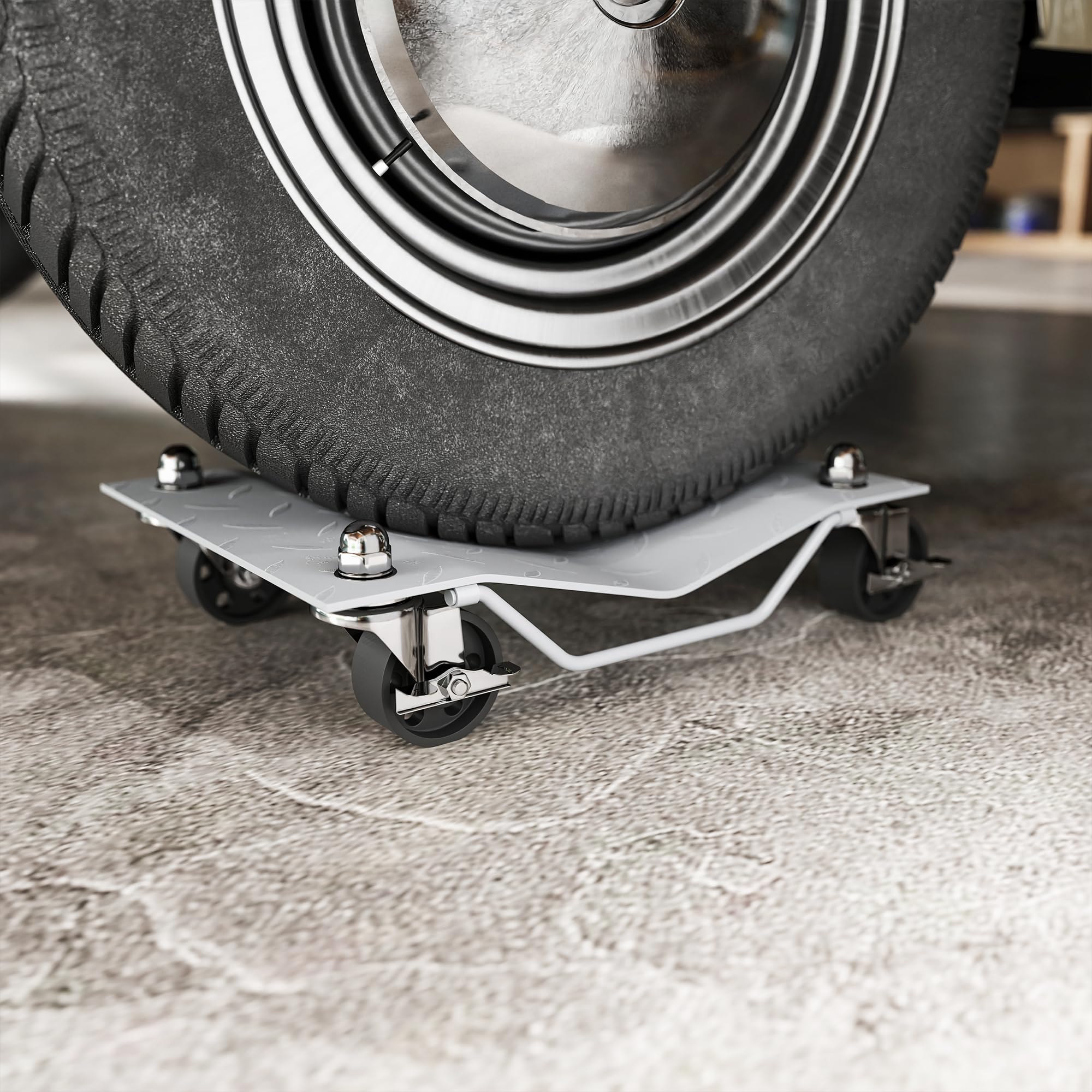 DURHAND Chariots de manutention de Voiture 680 kg 40,5 x 30 x 13,5 cm Gris