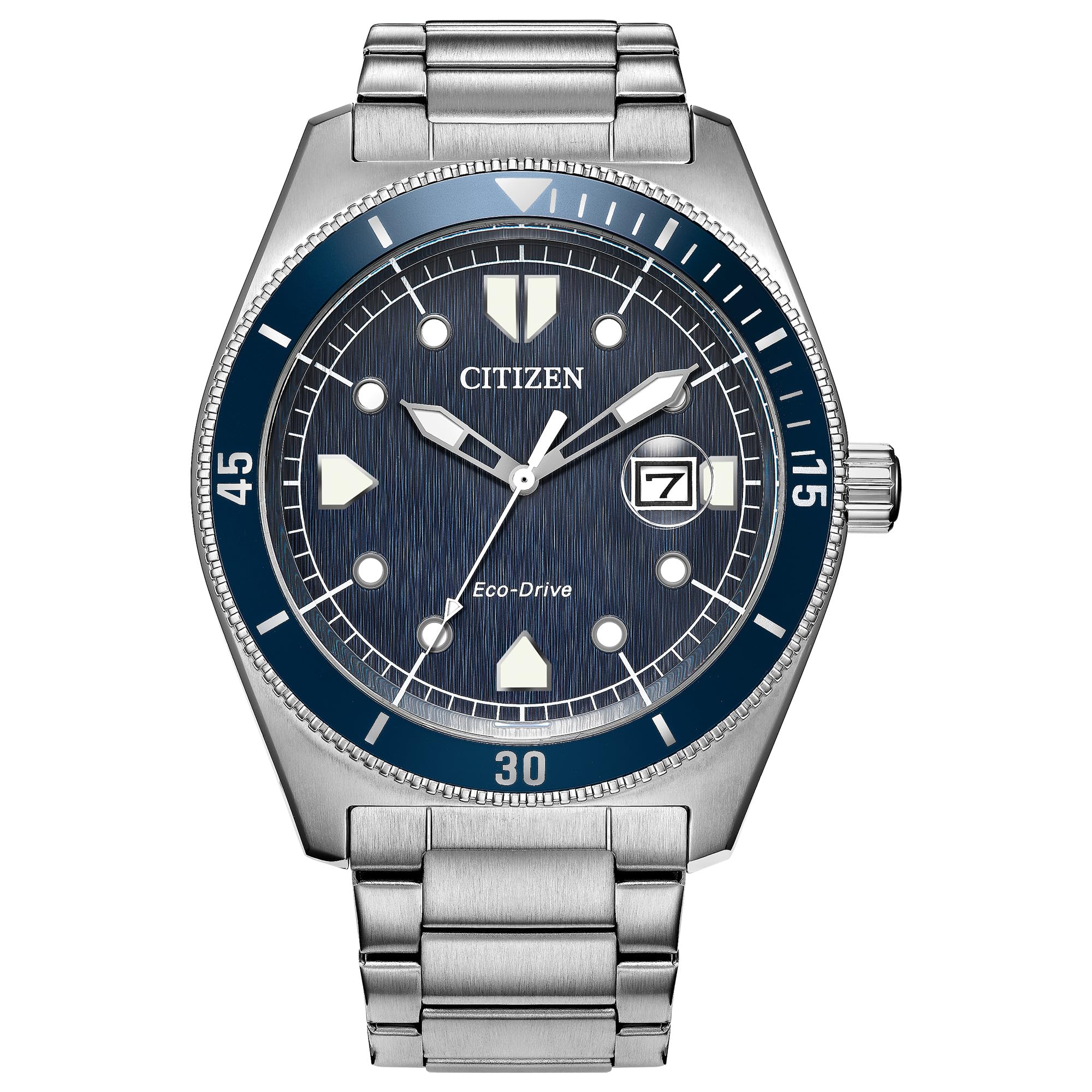 Citizen Caixa e pulseira masculina Eco-Drive Terra Force, aço