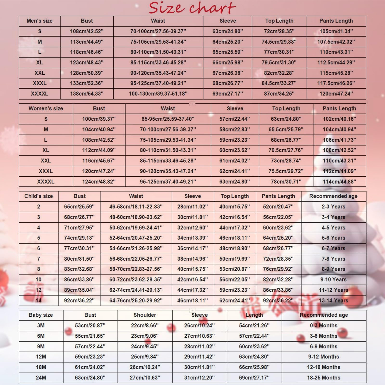 Kobilee Pigiama Natale Famiglia Elegante Maglietta a Maniche Lunghe e Pantaloni Invernale Sleepwear Natalizi Abbinato Coppia Stampato Set Pigiama Natalizio Famiglia per Mamma Papà Bambino
