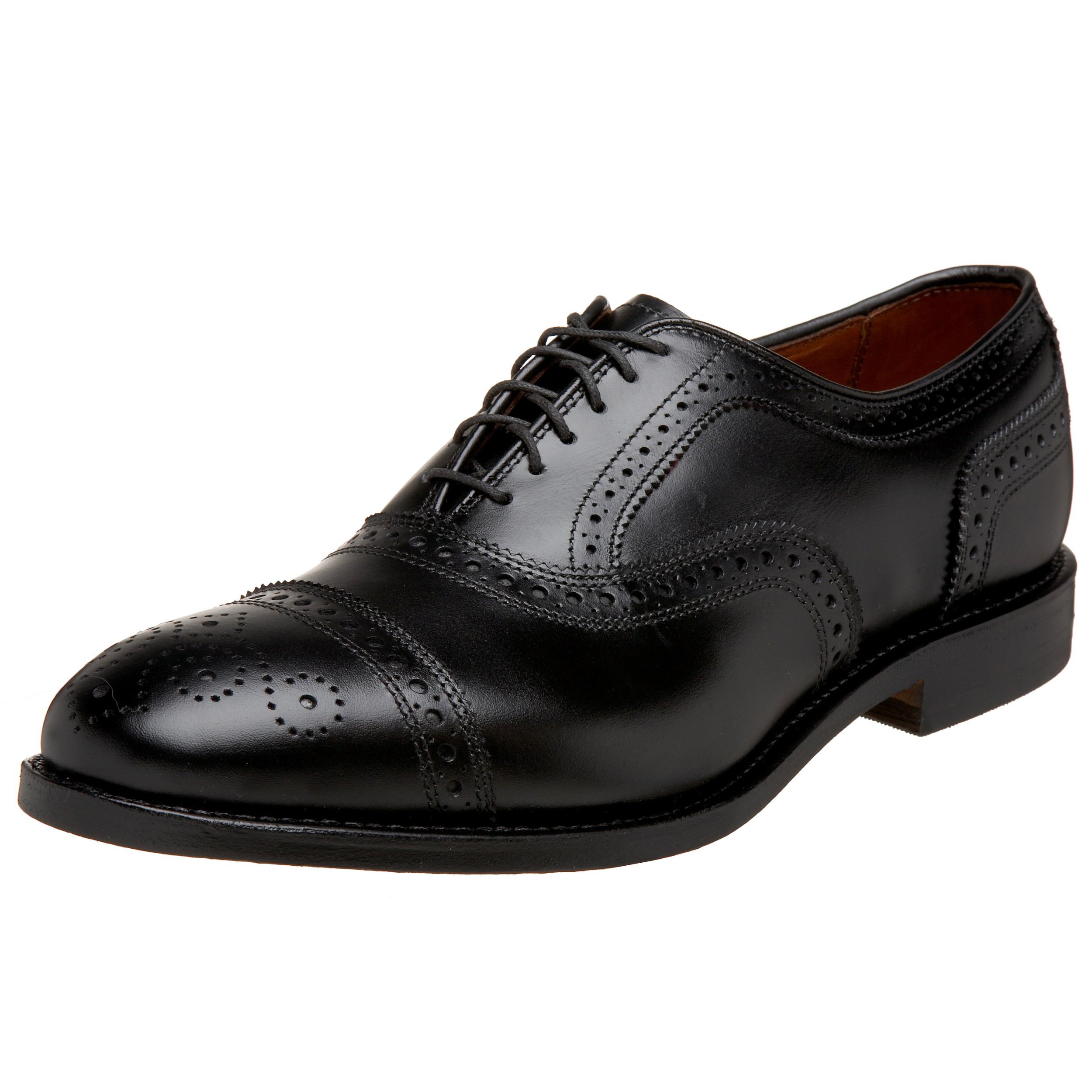 Allen Edmonds Men's Strand Cap Toe with Perfing,Black,7 D US
