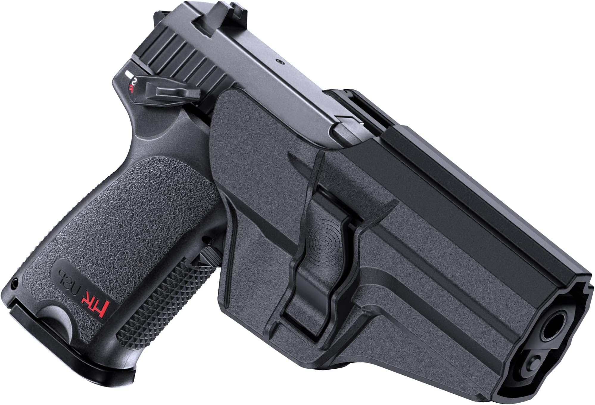 Paddle Holster for H&K USP 9mm/40 Full Size, 60 Adjustable Cant OWB Polymer Holster for Heckler & Koch USP 9 mm .40, Black Finish, Right Hand.Not Fit HK USP.45 Auto & HK VP9/VP40