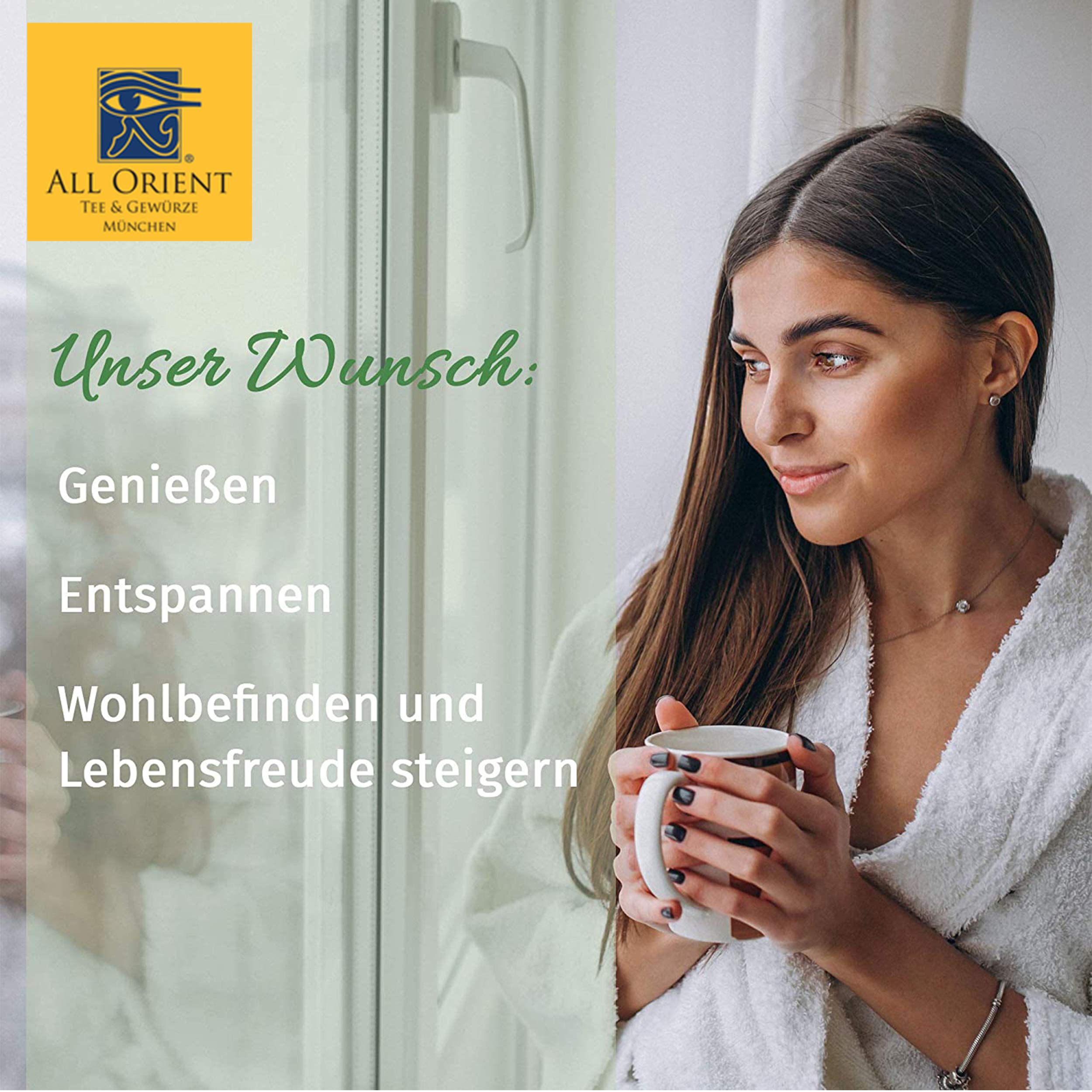 All Orient BIO Wildorange | 3x 100g | Früchtetee lose | heiß & kalt | mit natürlichem BIO Orangenöl | Orangentee | Früchtetee mit Orangengeschmack