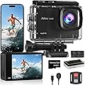 4K 60FPS Action Camera with 64GB Card-48MP Wate…