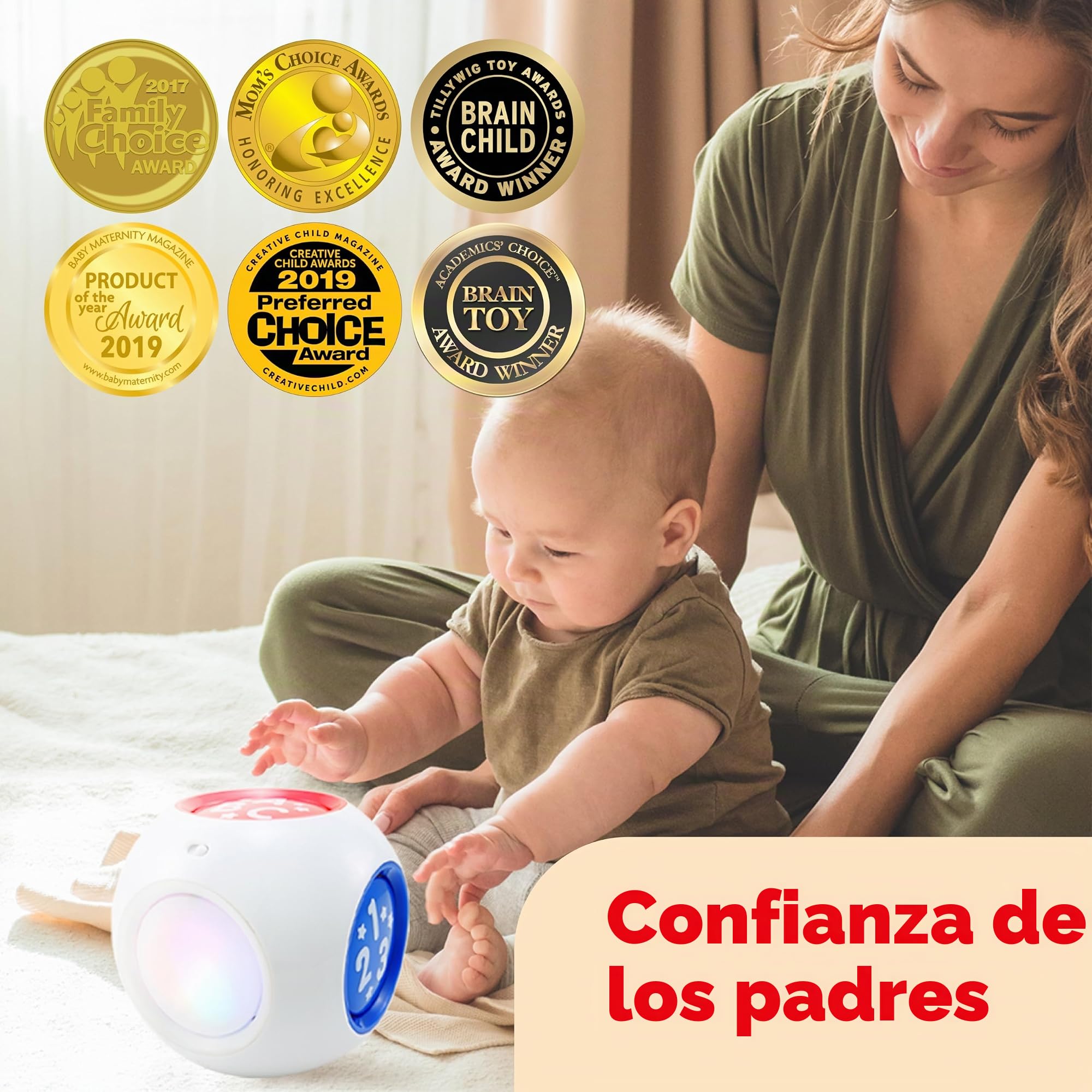 BEST LEARNING Cubo DE Aprendizaje - Centro de Actividades educativas Juguete de Bloque para bebés de 6 Meses en adelante - el Juguete Ideal para bebés (Versión en inglés)