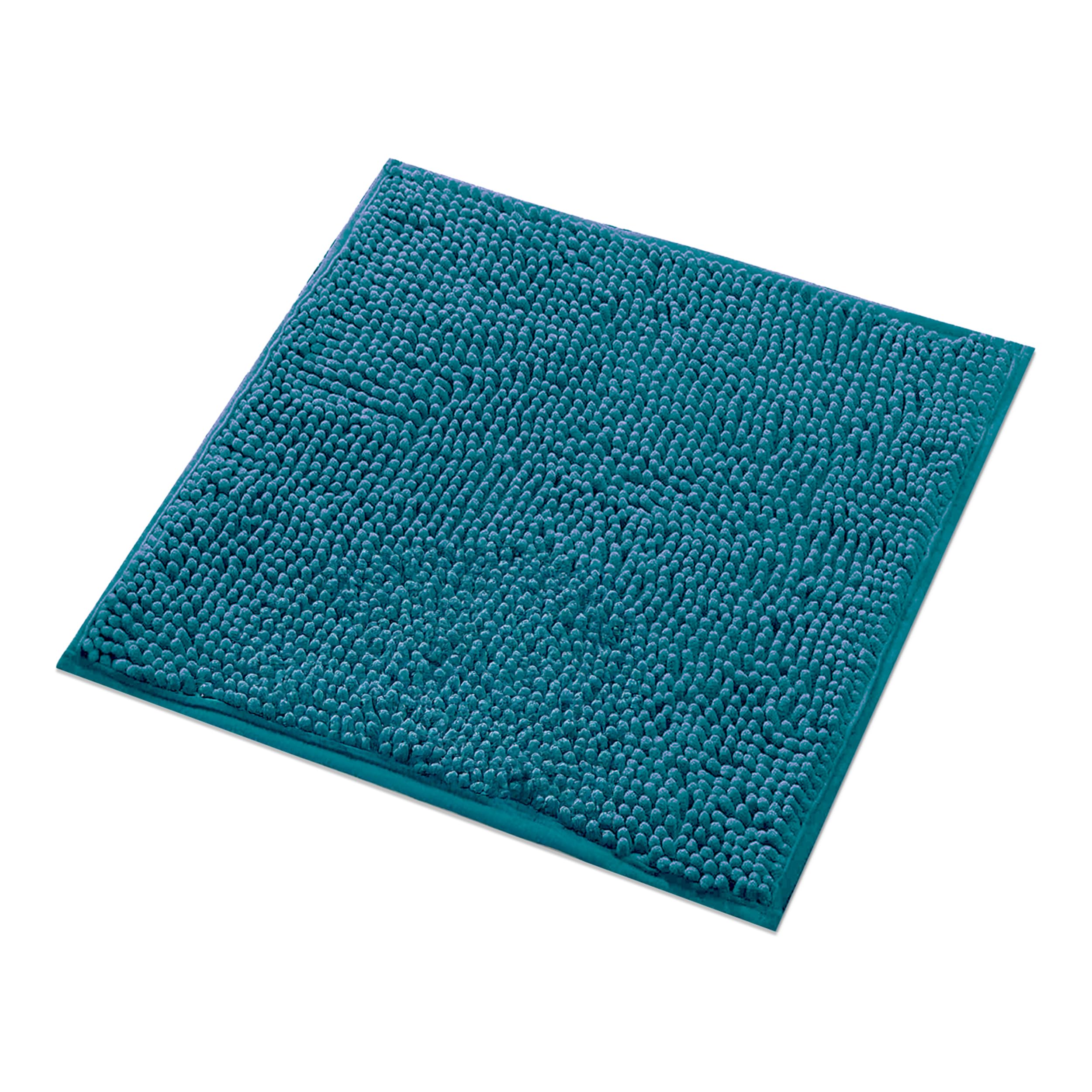 WohnDirect Alfombra Baño Petrolo 45x45cm • Alfombrilla baño Antideslizante y Lavable • Cómoda Y Súper Absorbente