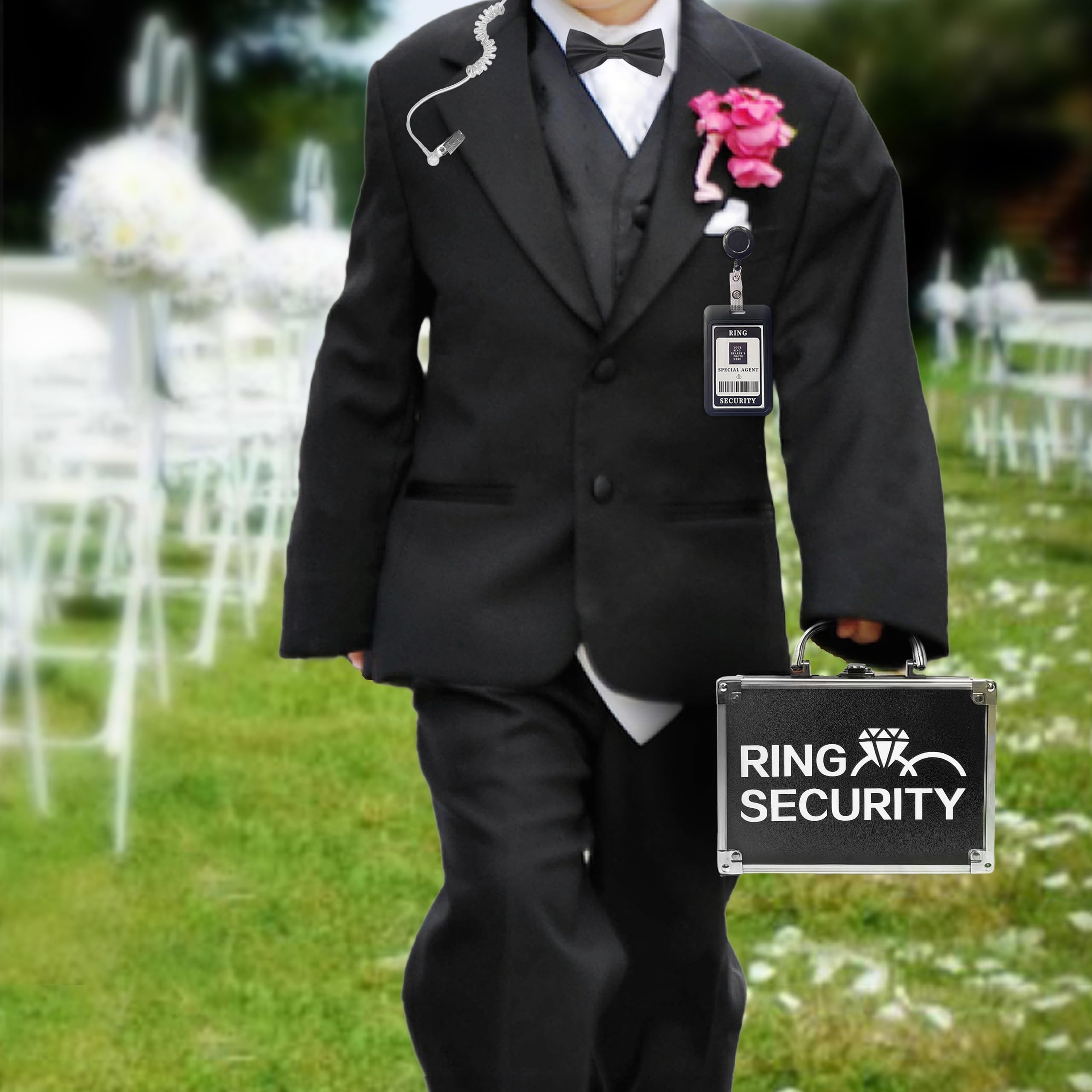 Ring Security Case Mallette compacte en aluminium avec rembourrage en mousse Noir 20 x 14 x 9 cm