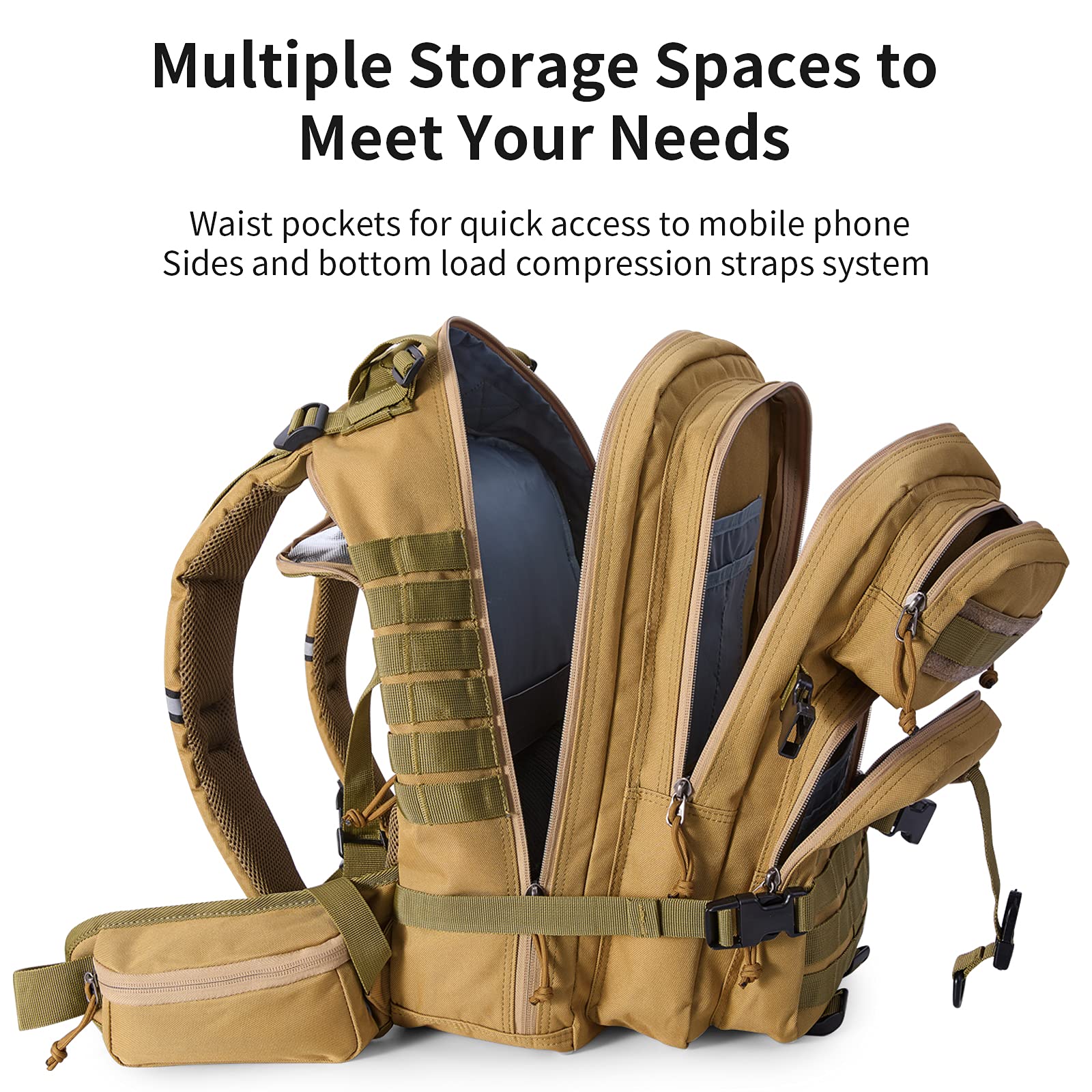 Buy MIRACOL Tactical Backpack with 2.5L Water Bladder, Insulated