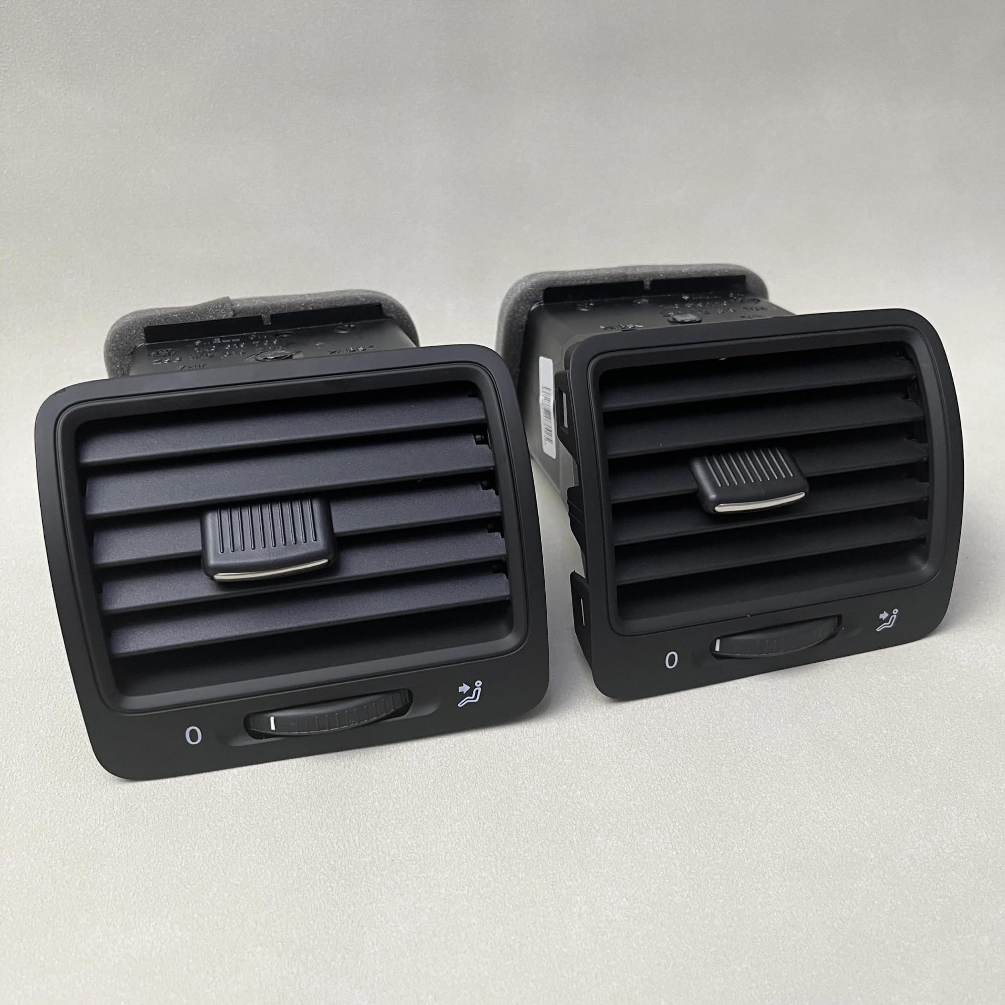 Csspdm 1 Pair Air Vent Panel For Car Black Dashboard Ac Air Outlet Vent For Vw For Jetta Mk5 2006-2011 For Golf 5 For Gti R32 For Rabbit(1 Pair)