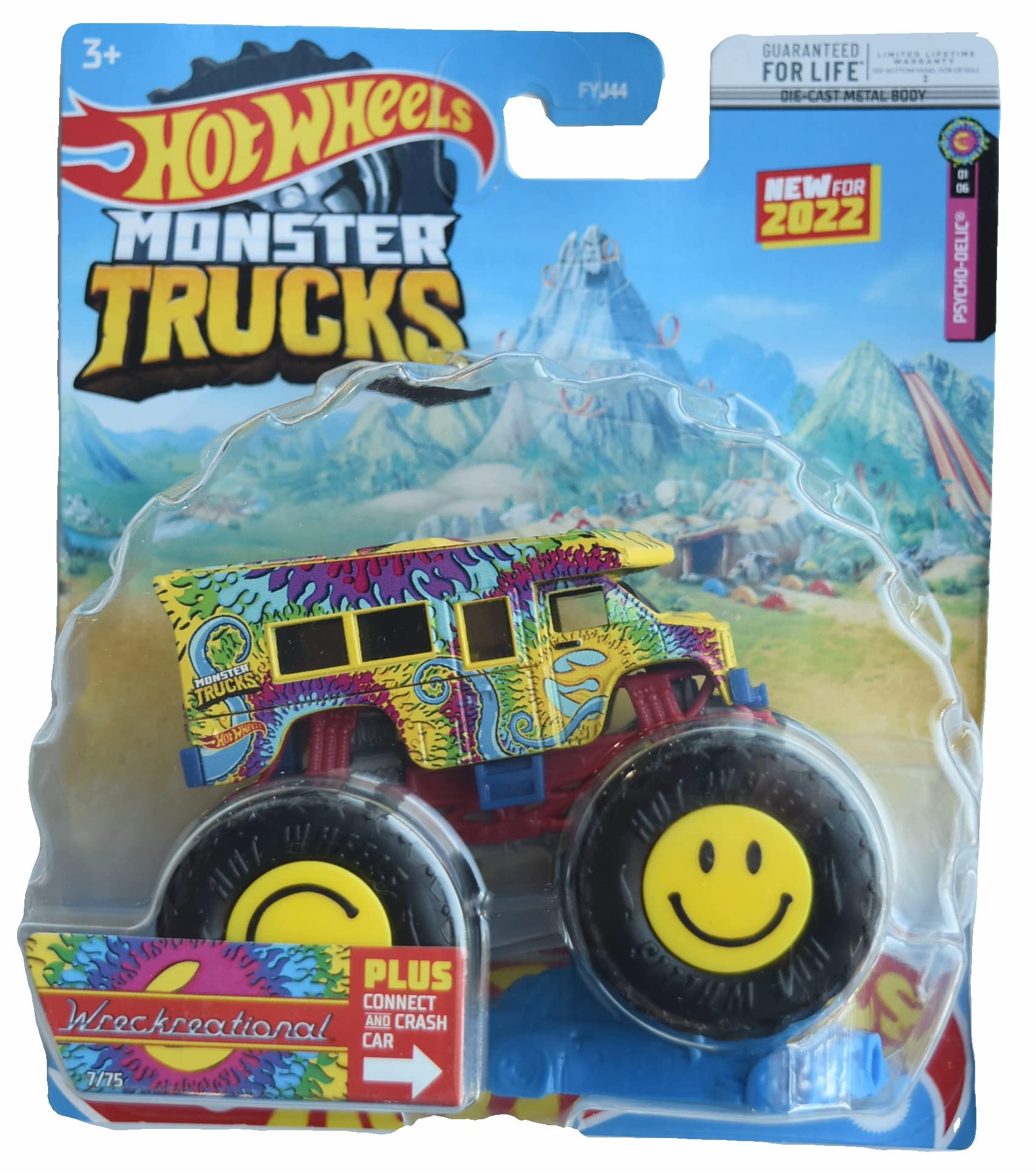 Hot Wheels Monster Trucks Wreckreational, Connect and Crash Car