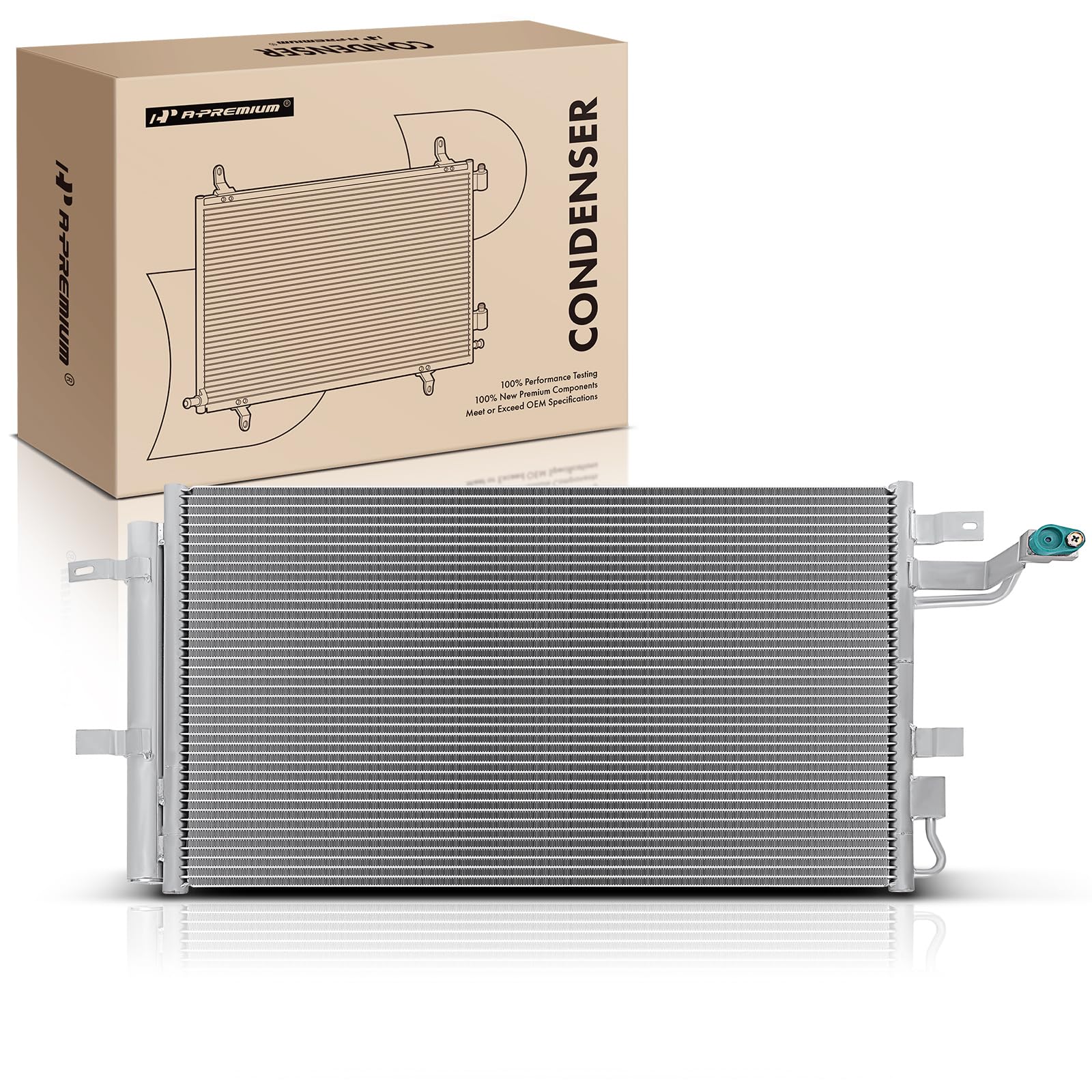 A-Premium Air Conditioning A/C Condenser Compatible with Ford Taurus 2013-2014, Police Interceptor Sedan 2013-2019, Replace# DG1Z19712B