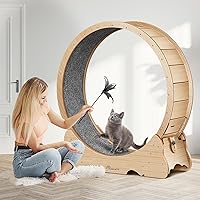Vista 8 de Rueda de Ejercicios para Gatos, de 48 Pulgadas XL para Gatos Grandes, Correpasillos para Gatos
