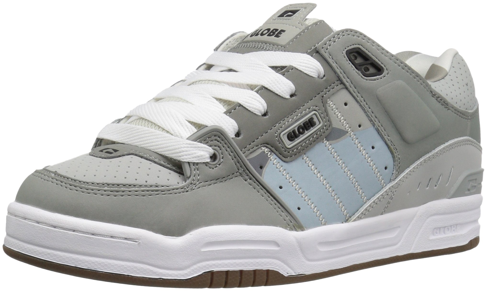Globe Mens Fusion Skate Shoes, Grey/Grey/Camo, 5 M US