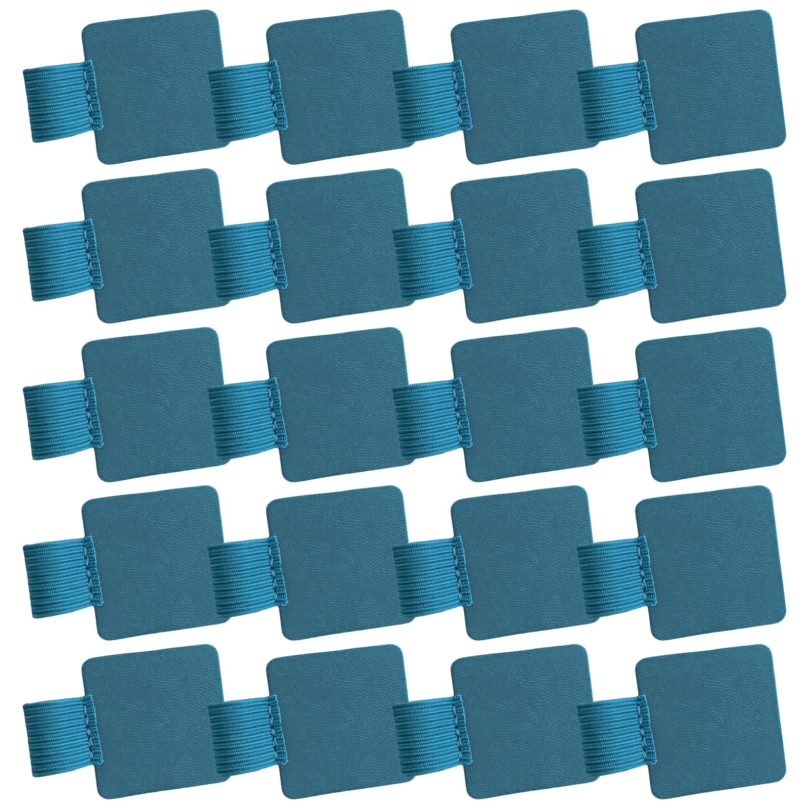 Limtula 20Pcs Adhesive Pen Rings Elastic Holder for Notebook Clipboard Loop Leather