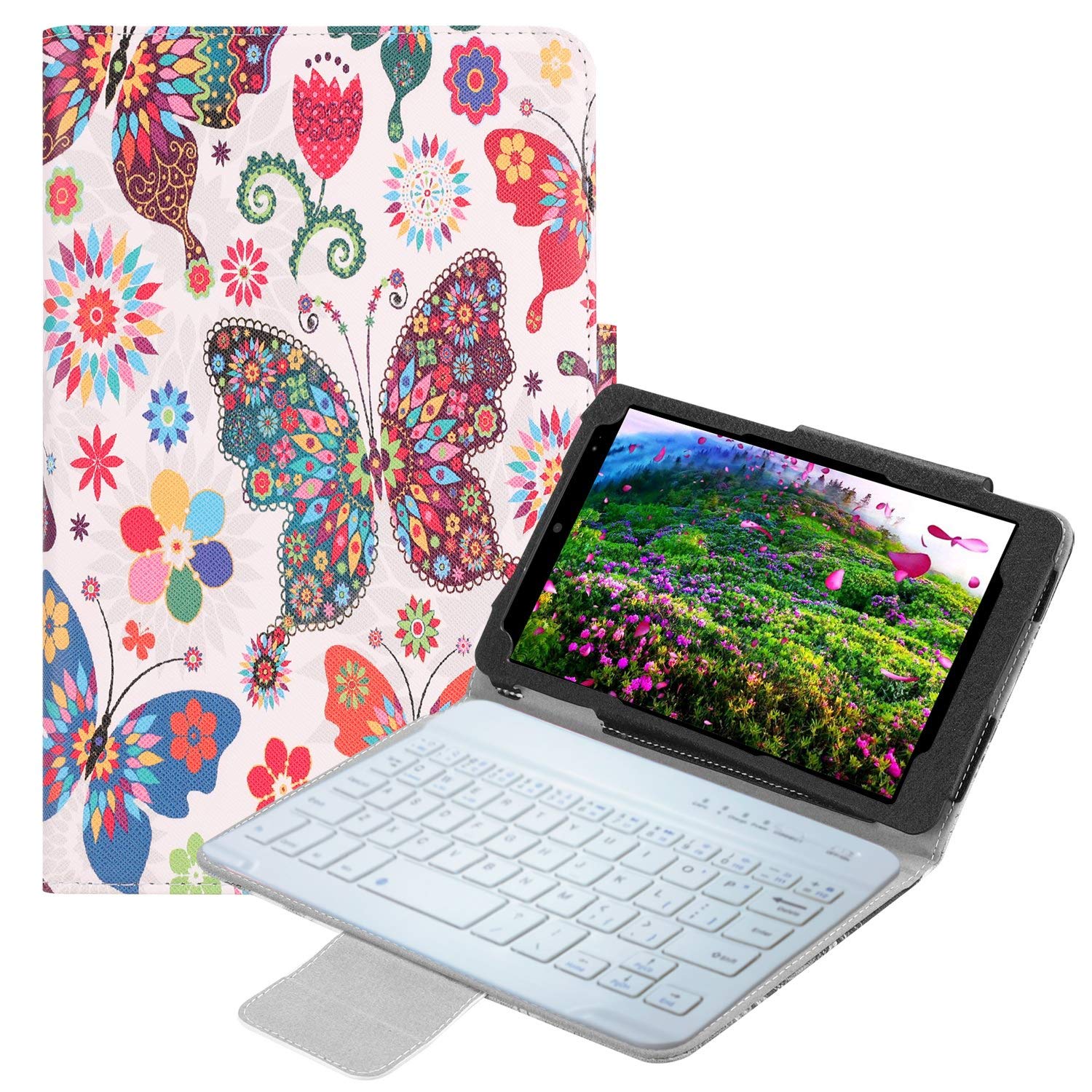 Amazon | 【PCATEC】 au Qua tab QZ8 用レザーケース付き Bluetooth