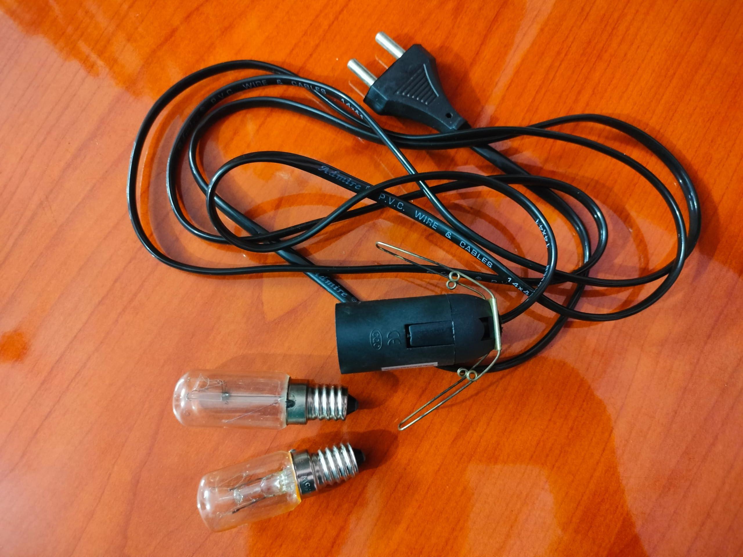 Inteq Himalayan Salt Lamp Wire Set with Bulb Holder and 2 Pigmy Bulbs, 15 Watts, E14-image-18