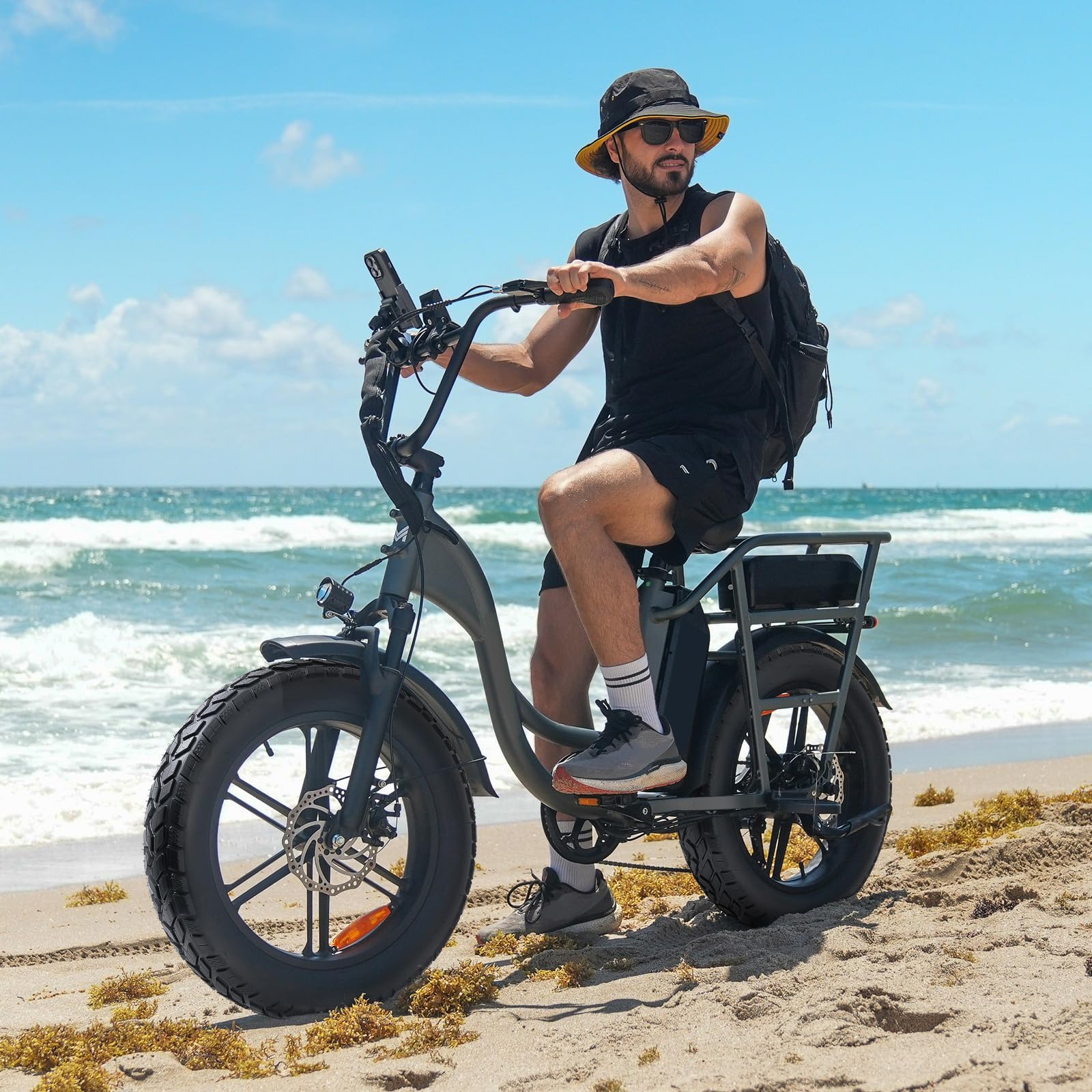 YunSCM 2 neumáticos para Bicicleta eléctrica de 20 Pulgadas y 20 x 4,0, compatibles con neumáticos de Bicicleta Todoterreno de 20 x 4,0