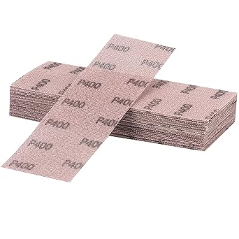 Mesh Sanding Strips 80 x 230 mm Pack of 25 Professional Sanding Sheets with P400 Grit for Hand Sanding Orbital Sander and Hand Sanding Block