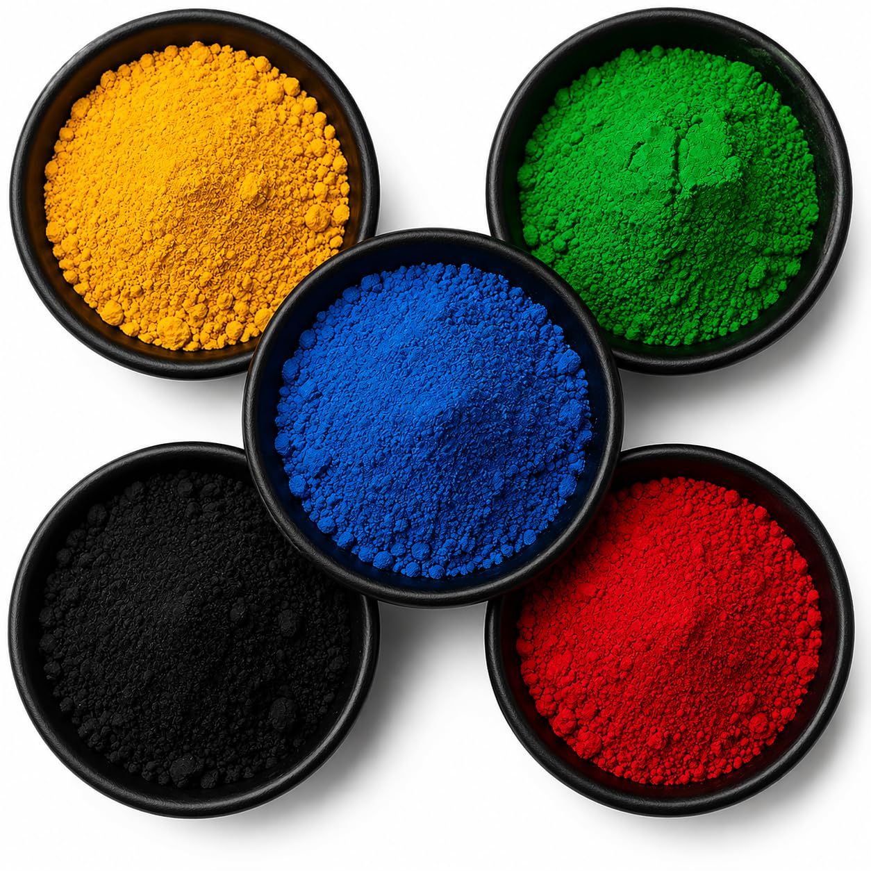 B.R STORE Multicolor Iron Oxide Pigment Powder Set 5 Color Combo (Green, Red, Black, Yellow, Blue) | Ideal for Art, Resin, Paints, Crafts, Soap, Candle Making (100 Gm)-picture-15