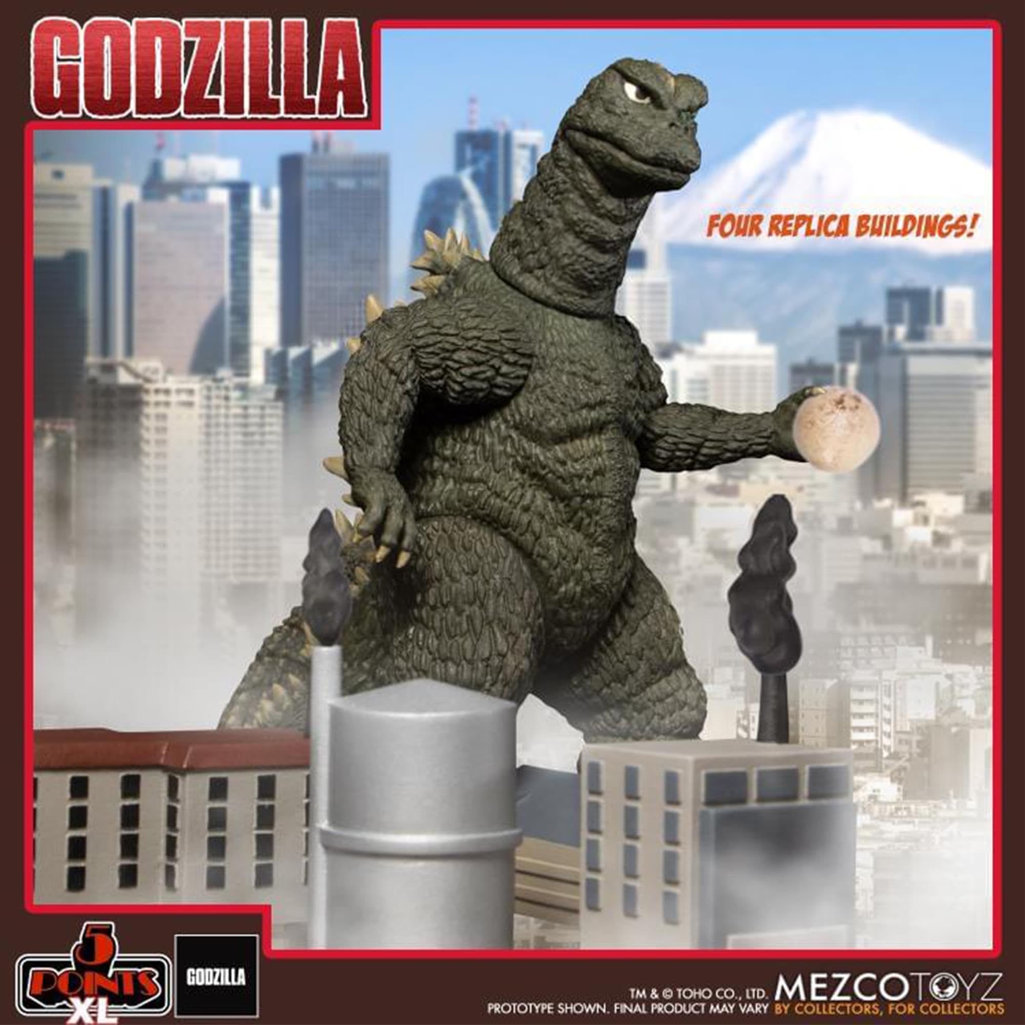Amazon.com: Mezco - 5 Points XL Godzilla vs Hedorah Boxed Set