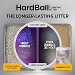 ARM & Hammer Hardball Lightweight Platinum Multi-Cat Clumping Cat Litter Odor Control, Easy No-Mess Scooping, Garden Bloom Scent, 8.5 Lbs.