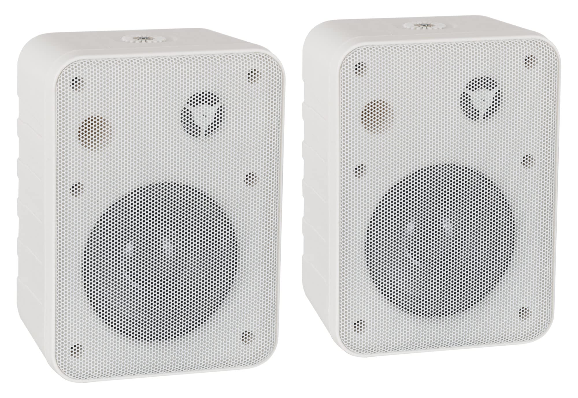 McGrey One Control WH MKIII Coppia Casse Bianche, Woofer 4", Tweeter 0 | Diffusori compatti per installazione, studio o uso HiFi, Potenza nominale: 10 Watt RMS, 5" con angolo di dispersione di 180°