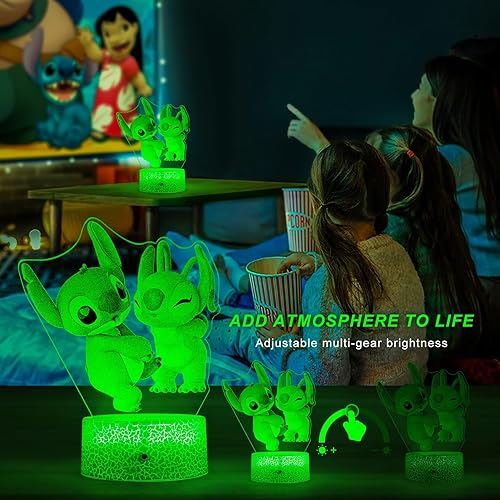 Miniatura 4 de TSKJYLFF Lámpara de puntada, juguetes de puntada LED 3D, control remoto inteligente, luz de puntada de 7 + 16 colores para puntada de Navidad,