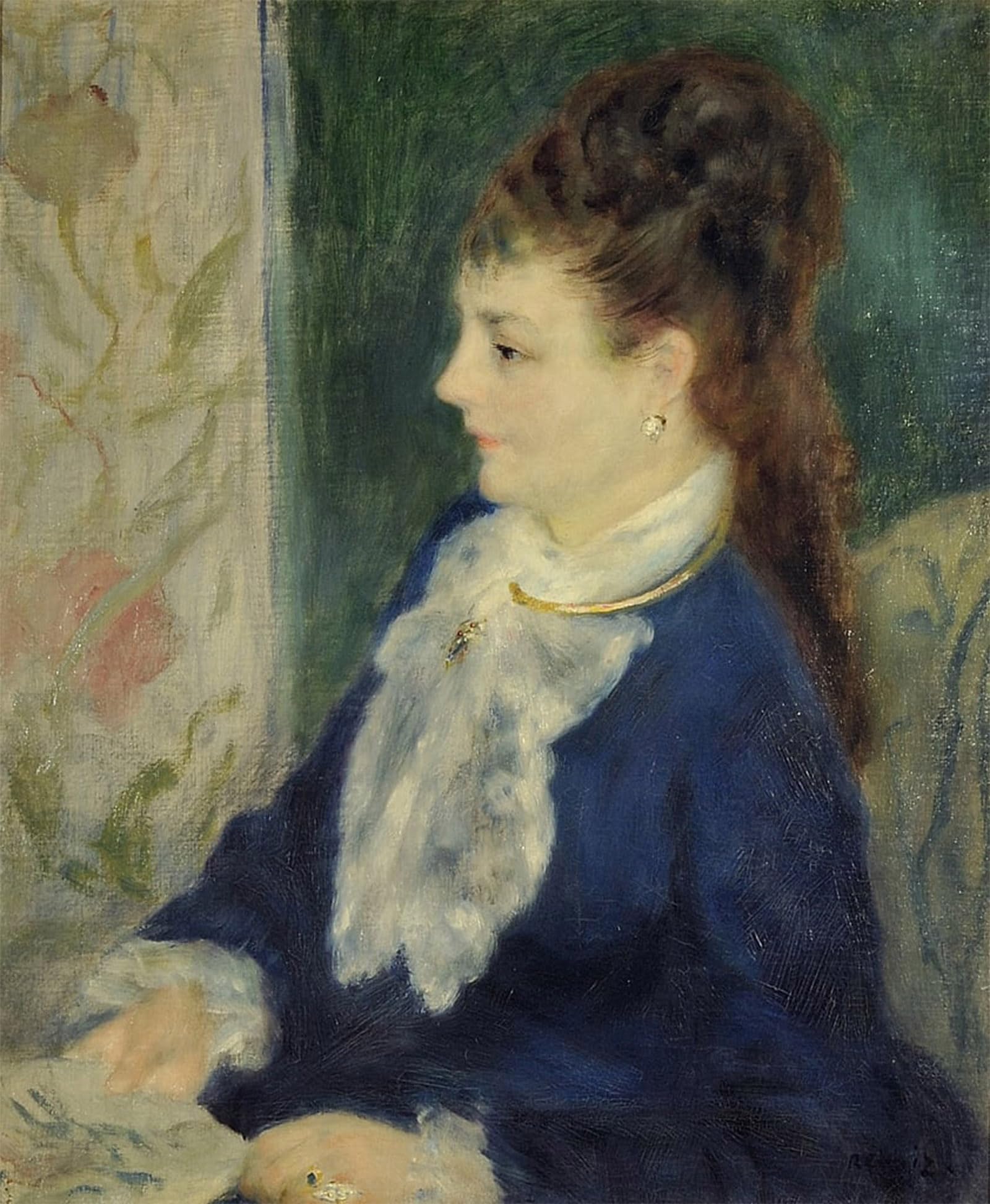 ARTXLXXBN Famous Art Print Poster Vintage Wall Art Portrait of Madame by Pierre Auguste Renoir Canvas Art Poster for Home Decor 60x90cm