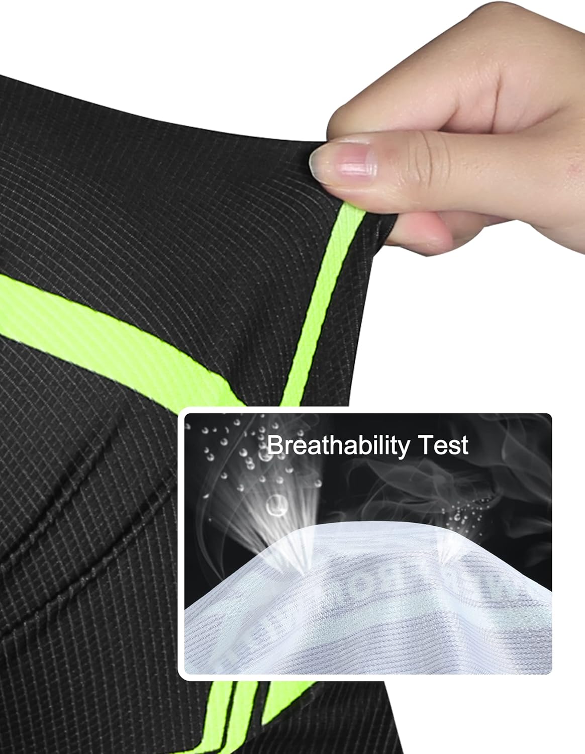 INBIKE Cycling Jersey Mens Set Reflective Breathable Biking Outfit Quick-Dry Bib Bicycle Jersey with 3D Padded Shorts - Image 5