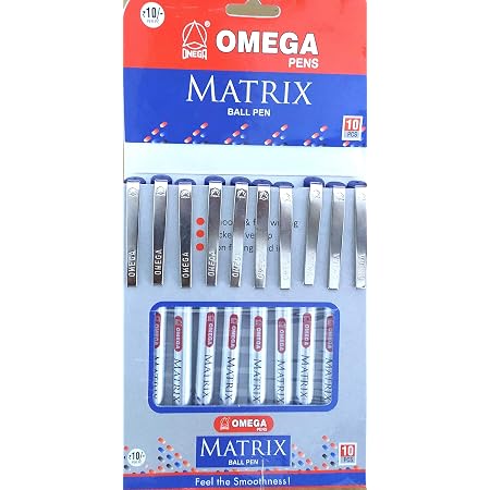 OMEGA Matrix Ball Pen Pack of 3 (30 PCS 