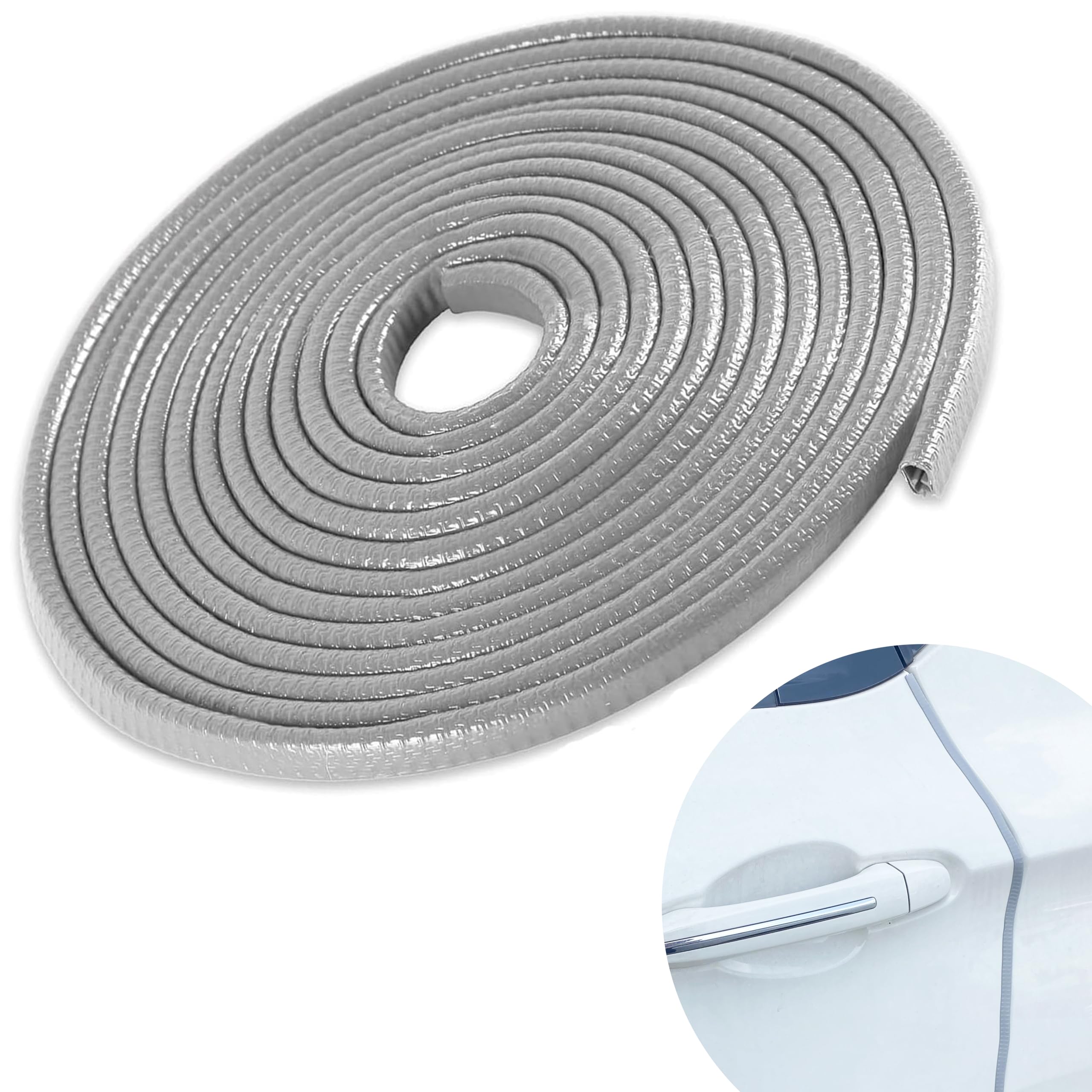 Door Protector Car Door Protector Edge Guards Car Door Edge Guards Adhesive Free Universal for Cars, Trucks, Suvs, Suvs and Most Car Door Panels (Gray