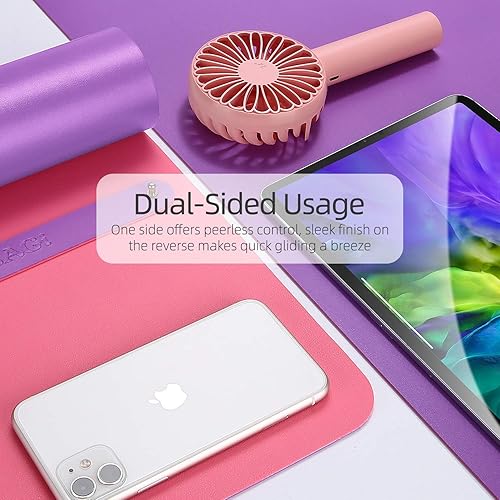 Miniatura 3 de Alfombrilla Ysagi de escritorio multifuncional ultra fina impermeable de cuero sintético doble uso para escribir para mouse oficina o hogar