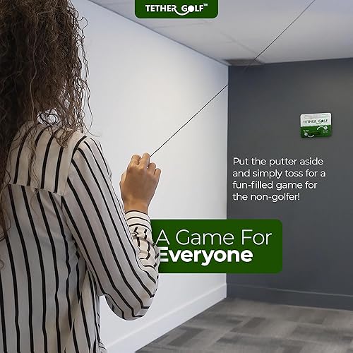 Miniatura 4 de Tether Golf Juego de golf para interiores y exteriores, juego de golf único para que toda la familia lo disfrute, utiliza tu putter favorito o tira