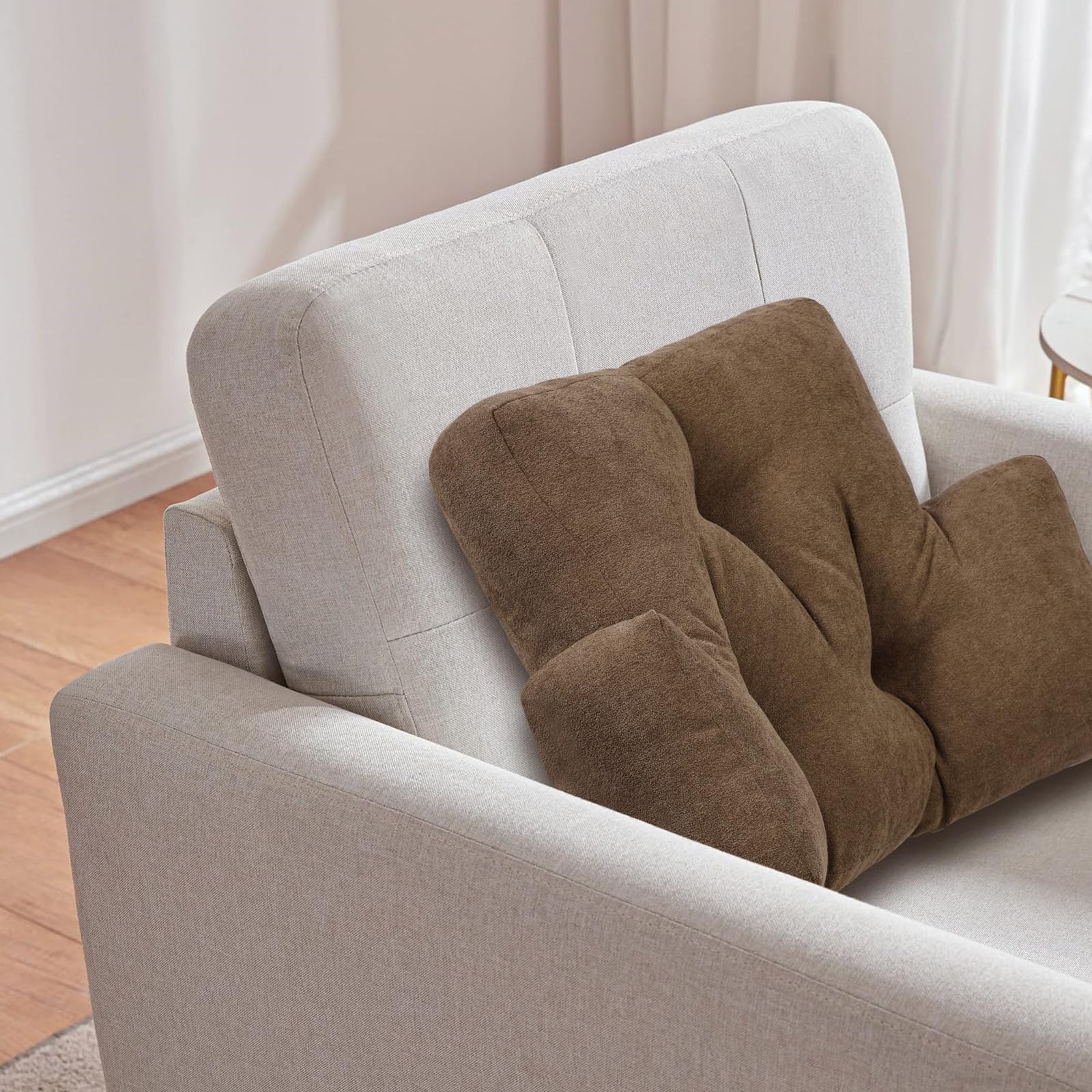 Almohada de respaldo para reclinable, almohada de apoyo lumbar, suave y esponjosa, almohada lumbar gruesa para sillas, reclinables, sofá, sofá y cama para aliviar el dolor de espalda baja