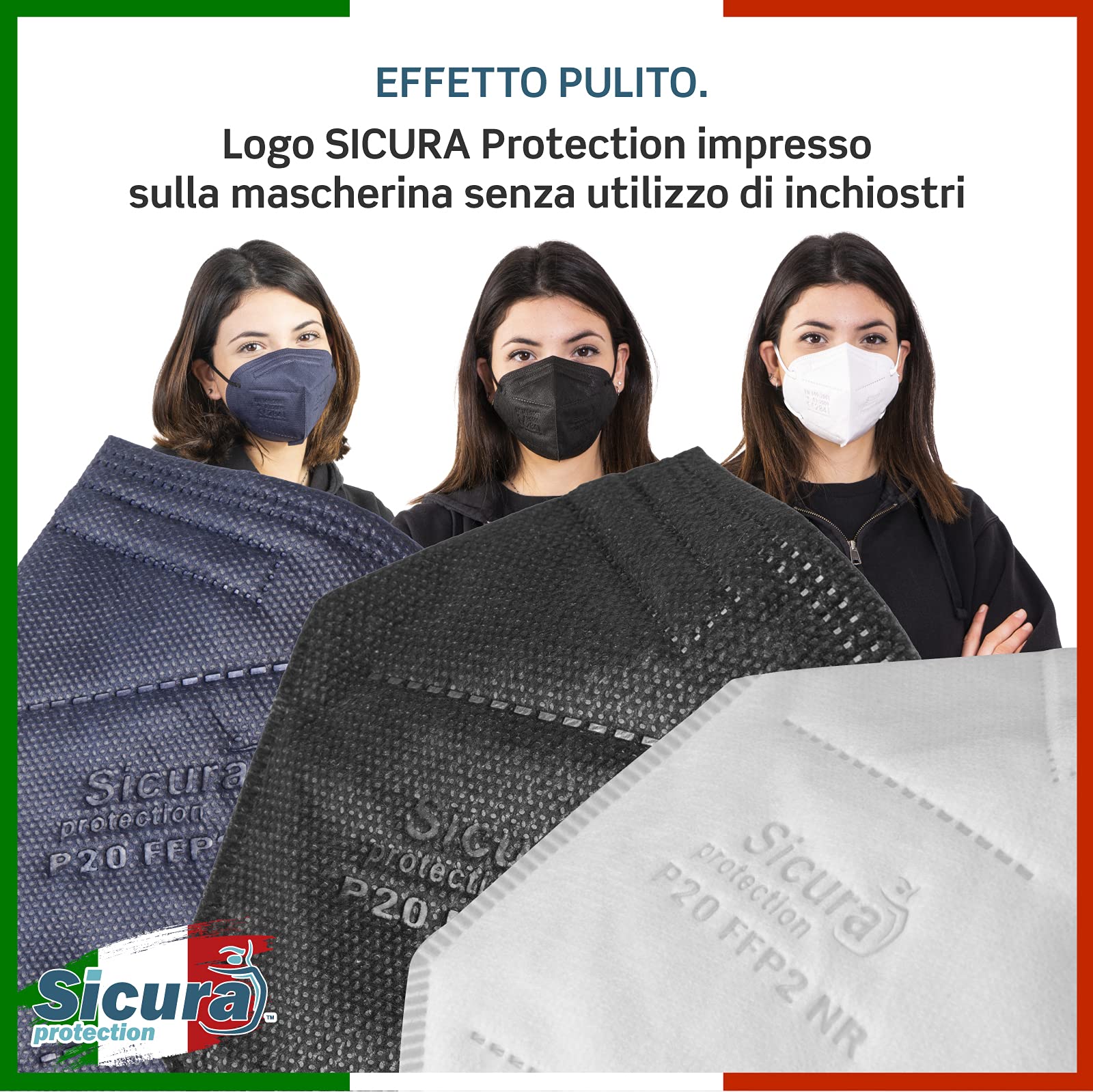 48 Mascherine FFP2 Colorate Made In Italy - CE BFE ≥99% Mix 12 Colori - Foto 3