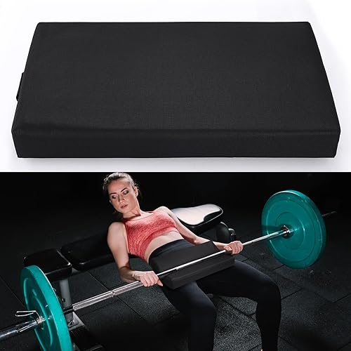 TOBWOLF Almohadilla cuadrada de empuje de cadera, almohadilla gruesa de alta densidad para ejercicios de glúteos, almohadilla protectora de espuma
