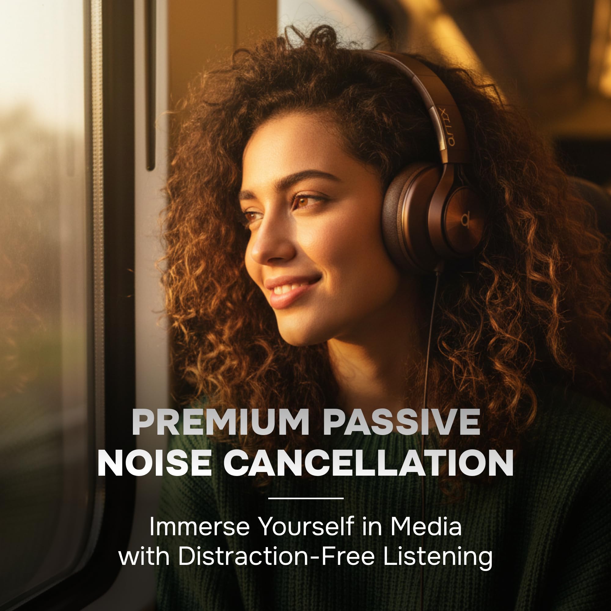 ARTIX CL750 Cuffie over-ear cablate con microfono e controllo del volume, audio con cancellazione del rumore al 100% cablata al computer, spina per laptop, cuffie da studio con cavo DJ
