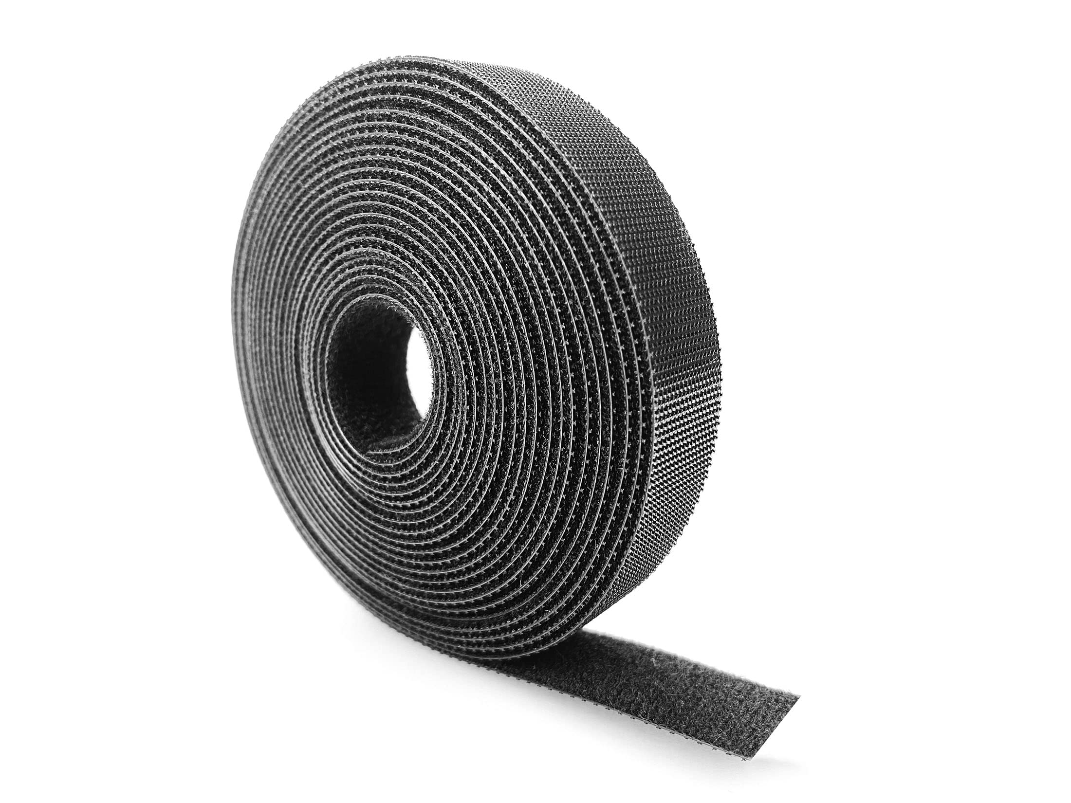 Jadairy Reusable Cable Ties Wire Organizer Cord Management Hook and Loop Straps (1/2 Inch x 30 Yard, Black)