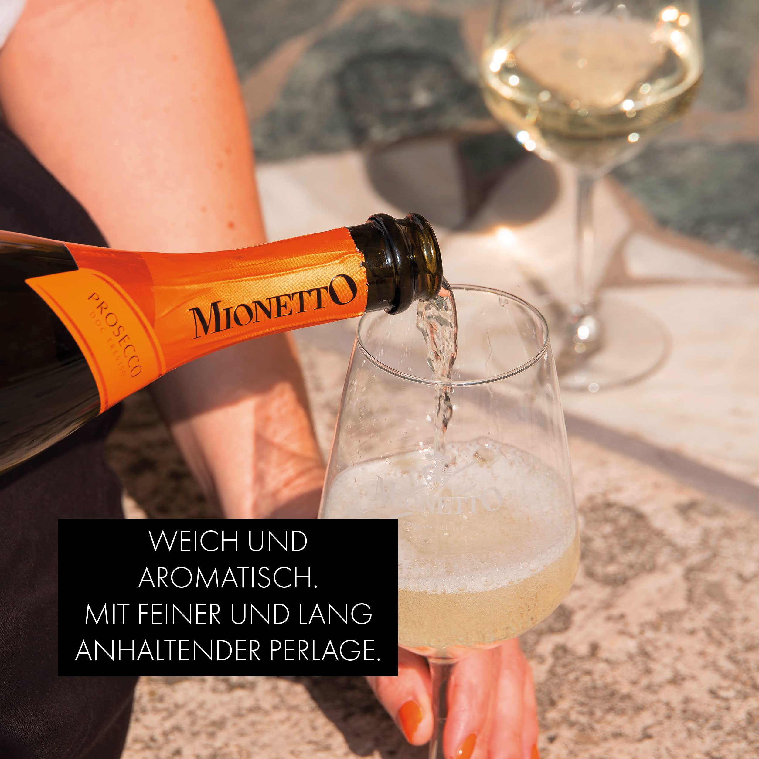 Mionetto Prosecco Spumante DOC Treviso Extra Dry (6x0,75l) Set, Schaumwein, Perlwein aus Italien, extra trocken, weich und harmonisch - Ideal zu Antipasti und als Aperitif