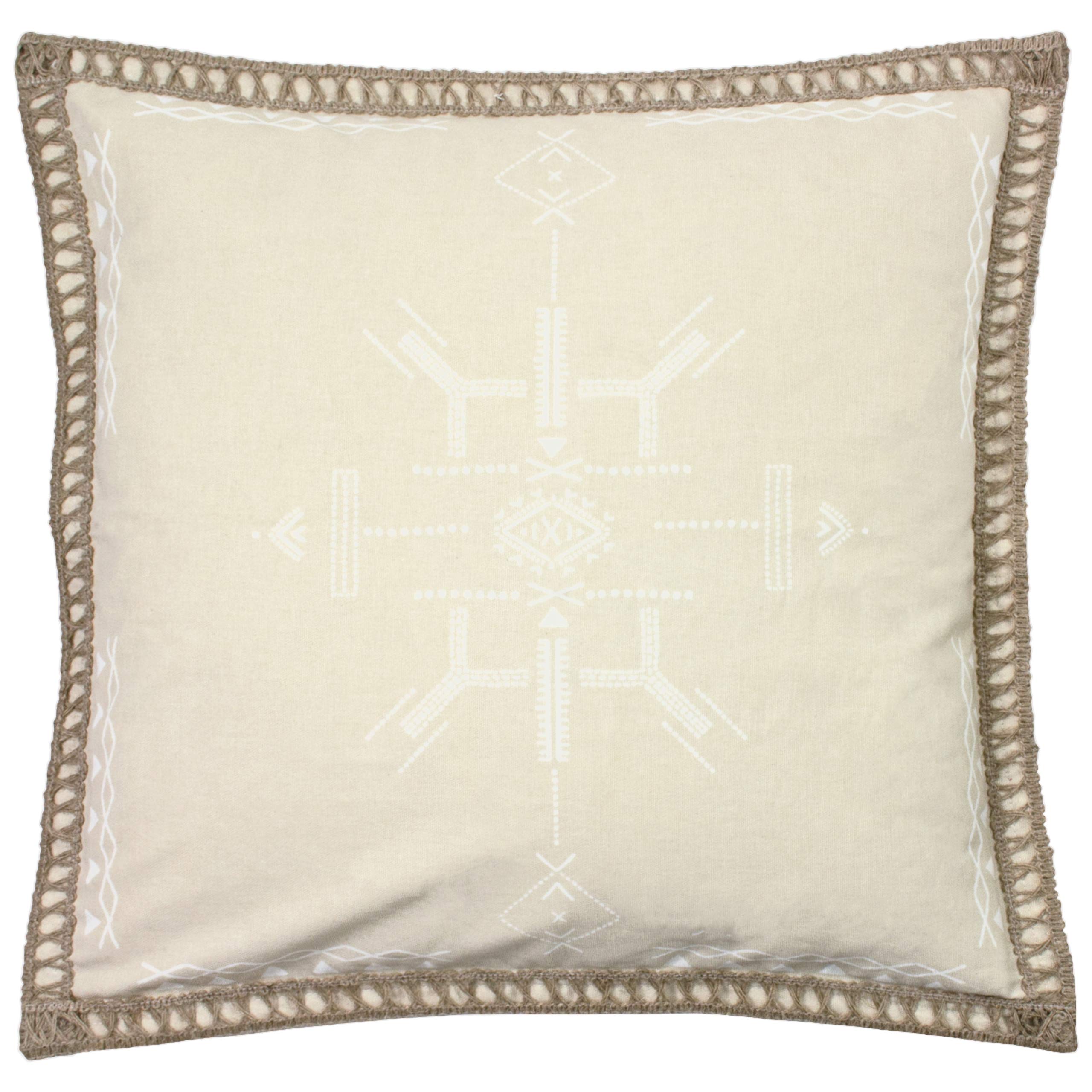 furn. Mini Inka Polyester Filled Cushion, Natural, 45 x 45cm