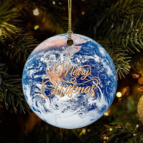 Miniatura 1 de Adornos para árbol de Navidad, universo y planetas, adorno de Navidad, adorno de recuerdo, decoración del hogar, entusiastas del espacio, colgantes
