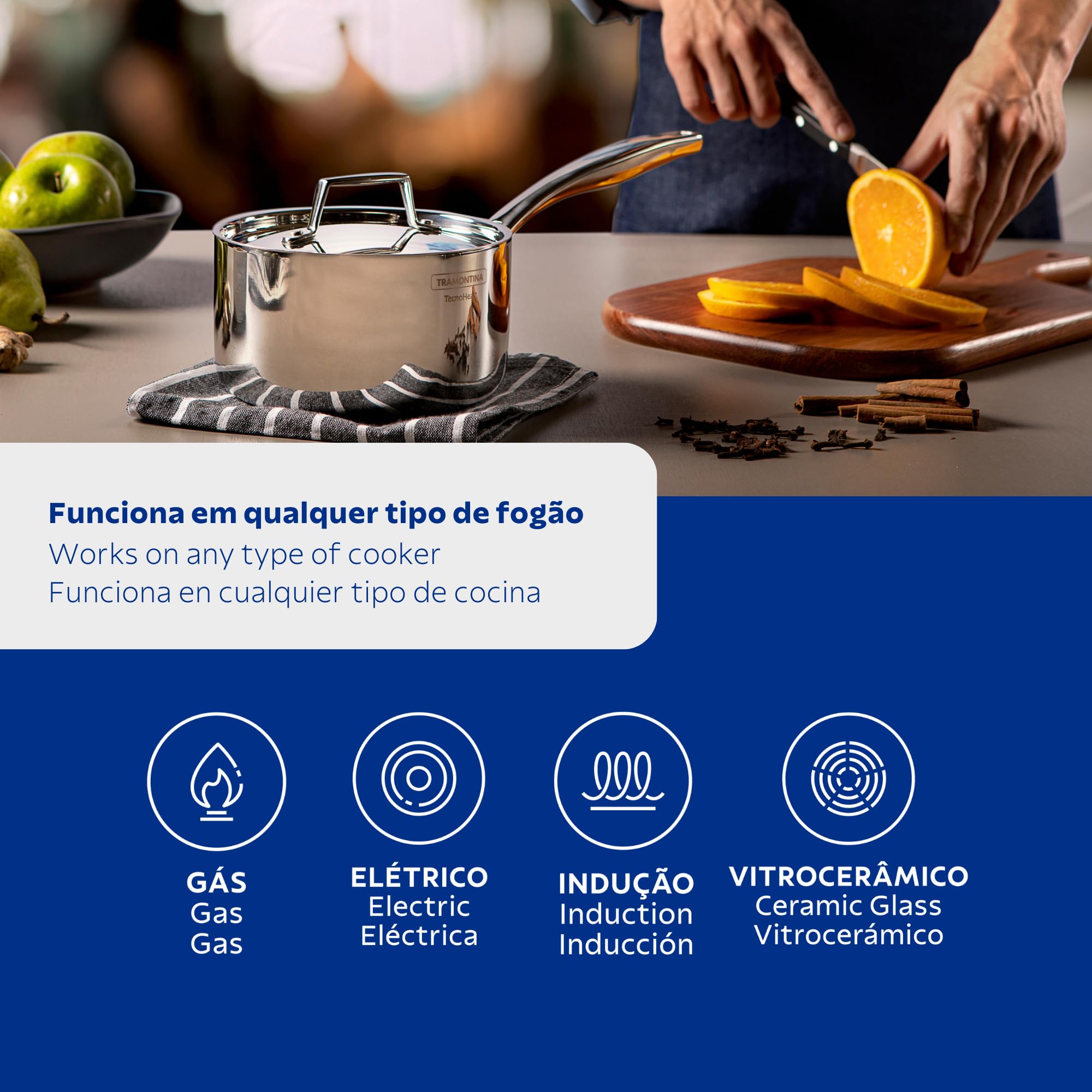 Amazon.co.jp: トラモンティーナ グラーノ ソースパン 片手鍋 20cm