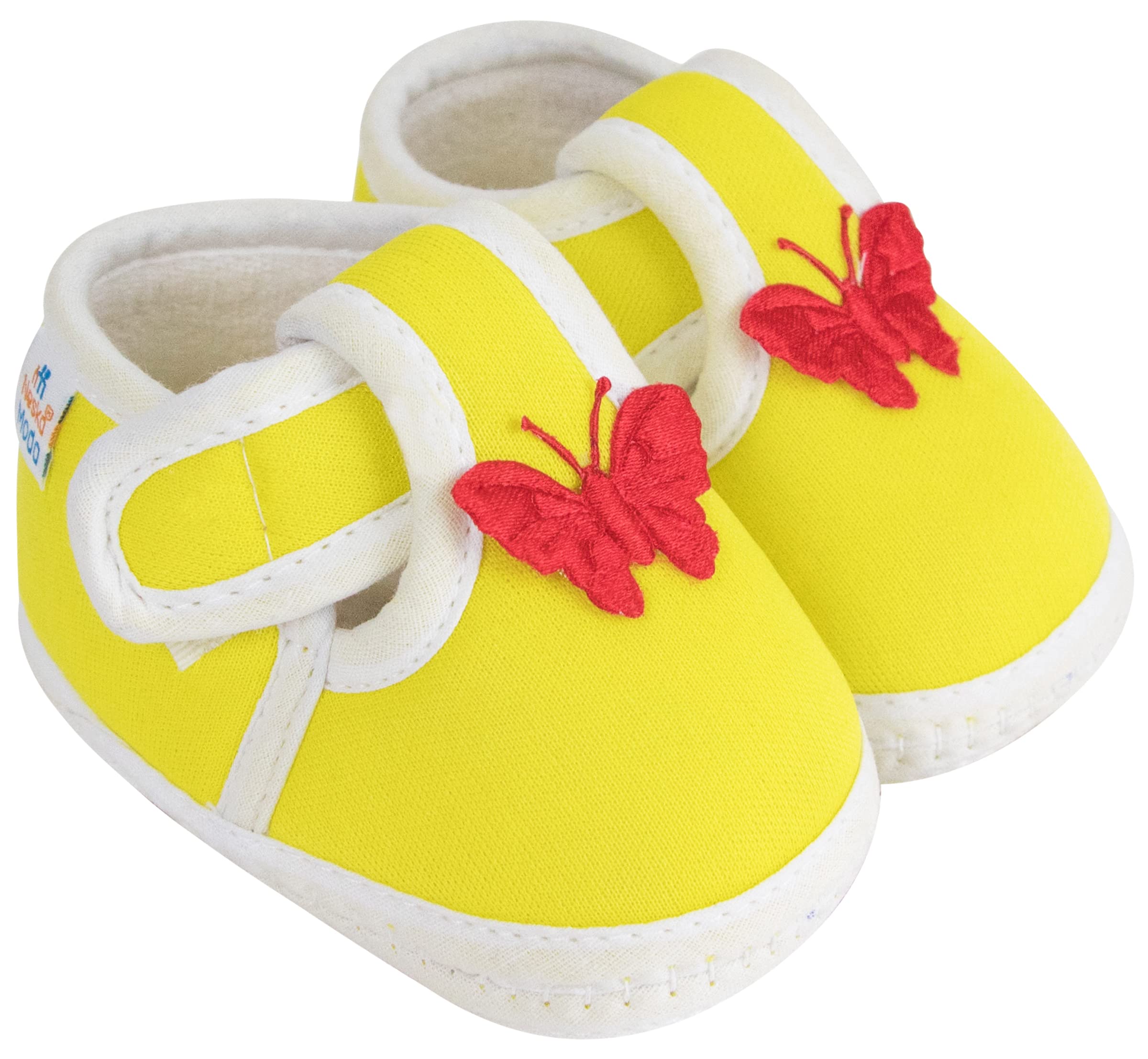 Neska Moda Baby Boys & Girls Butterfly Yellow Booties for 0 to 12 Months Infants (B01N0AMRTQ) Amazon Price History, Amazon Price Tracker