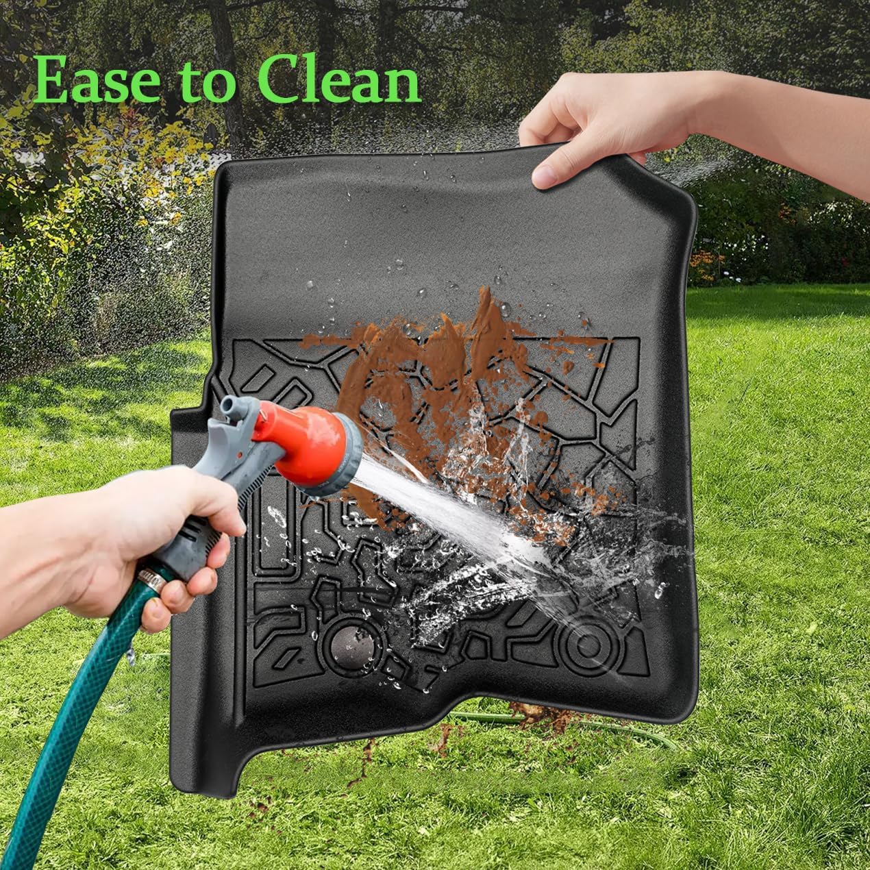 TPE Car Floor Mats for Ford F-150 SuperCrew Cab 2004-2008/2006-2008 Lincoln Mark LT Crew Cab Specific Fit Pickup Truck Mats - Image 3